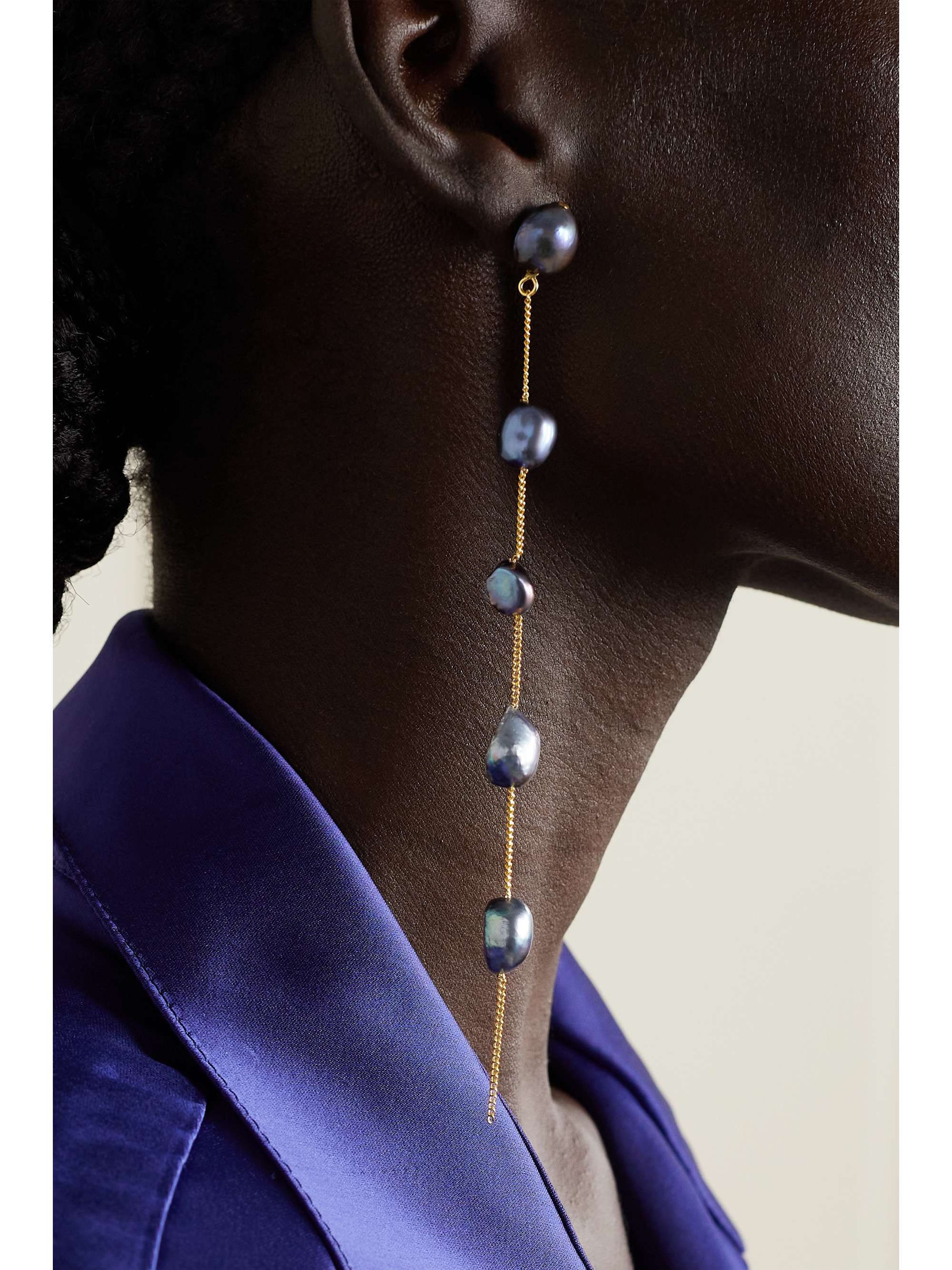 CULT GAIA Atum gold-tone pearl earrings
