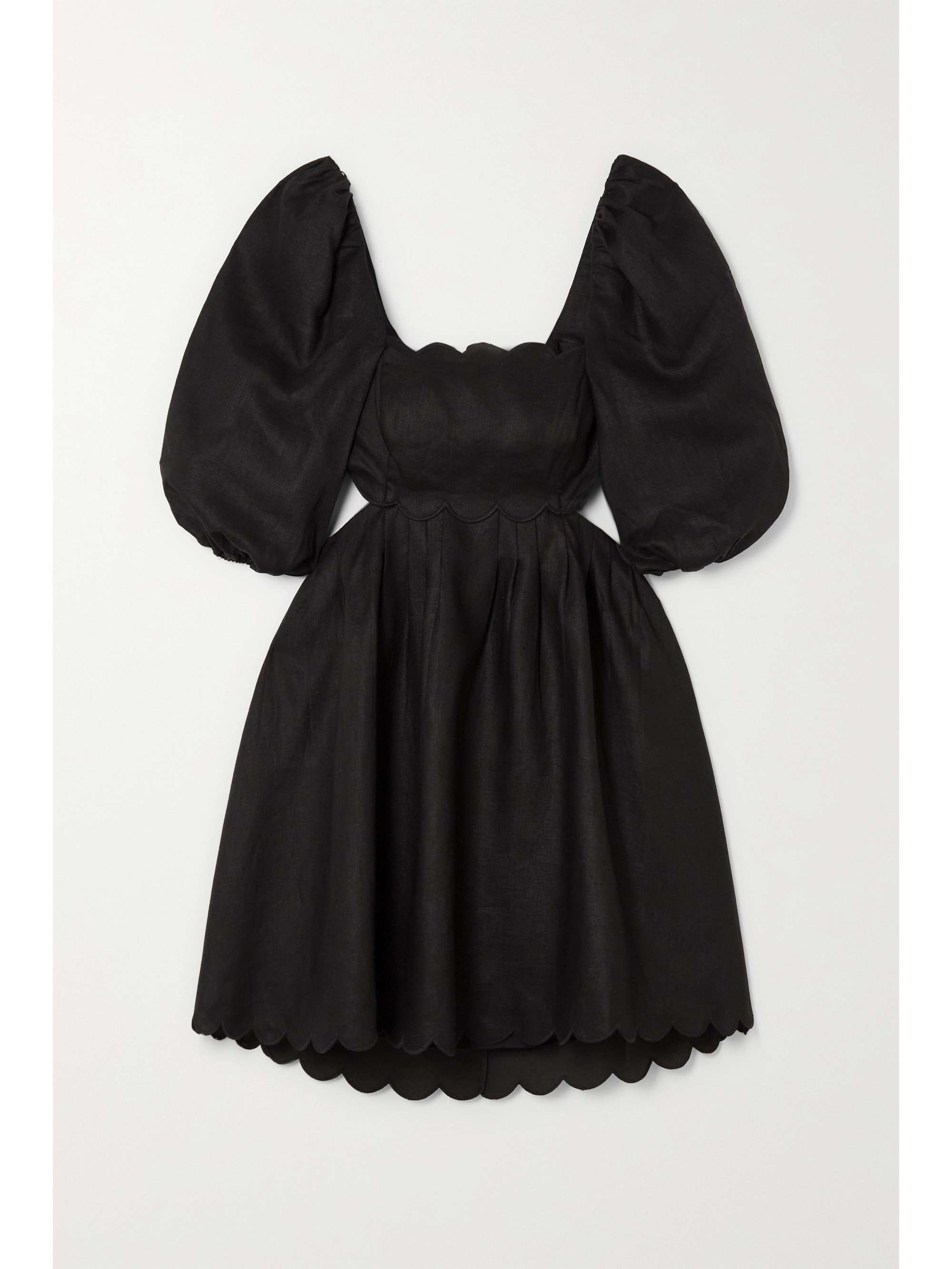 zimmermann black mini dress