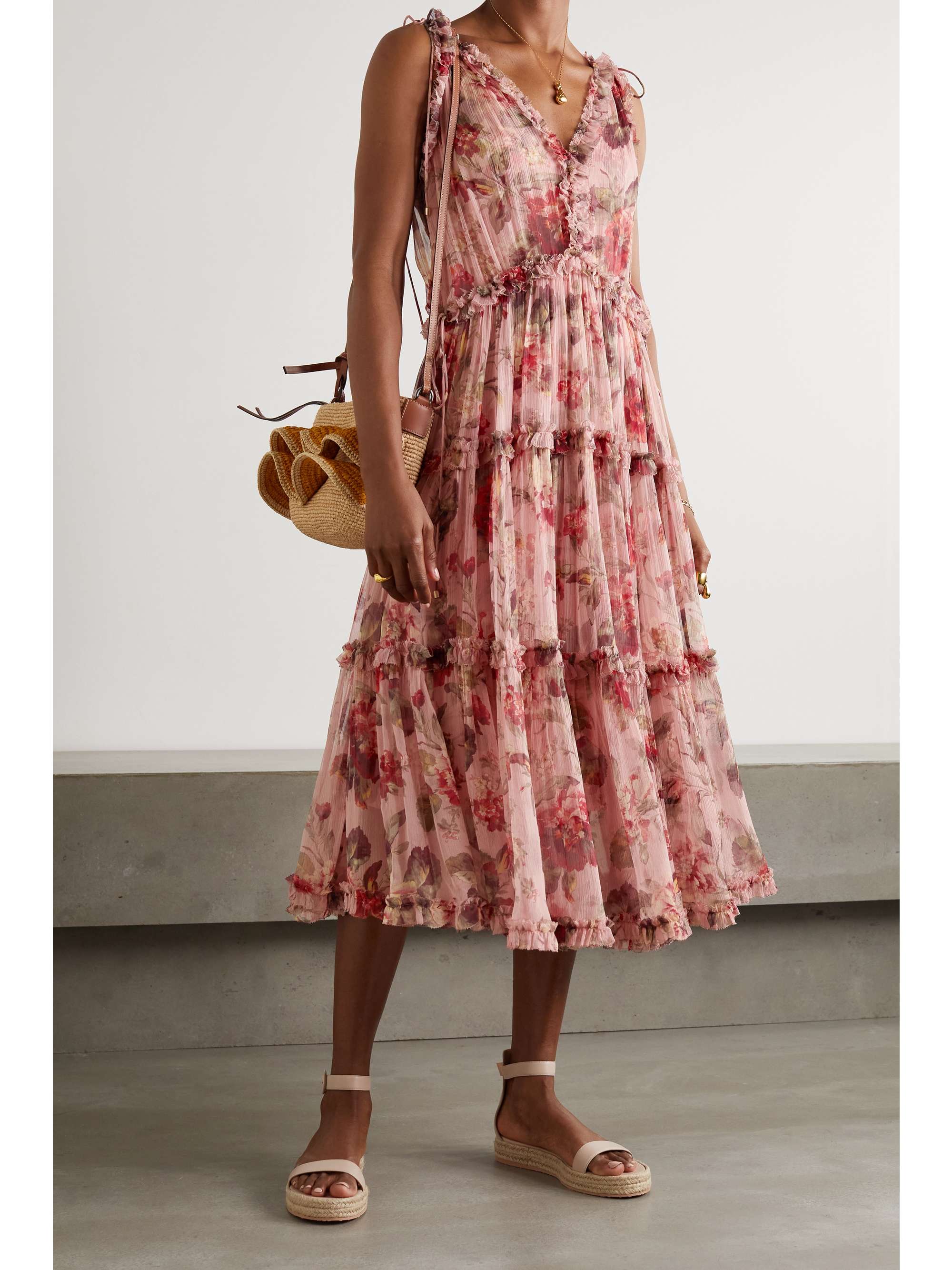 net floral dress