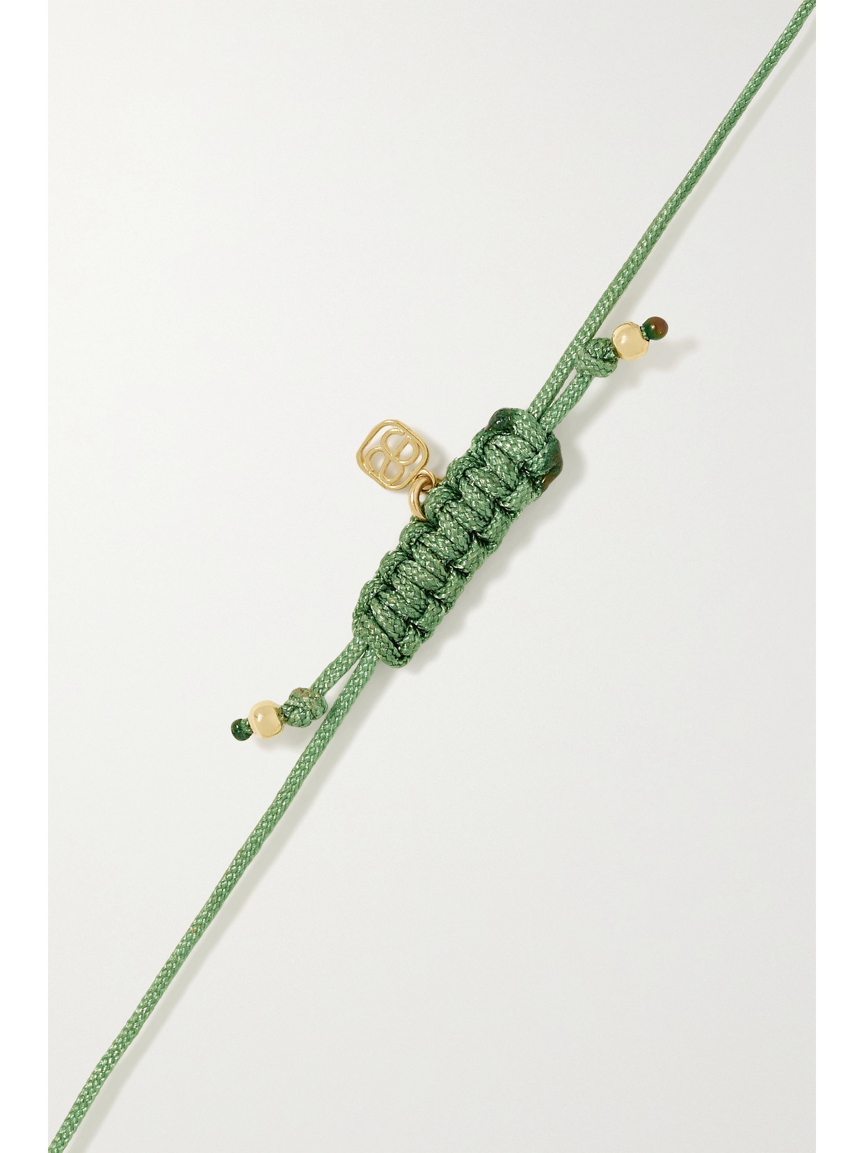 Sydney Evan Palm Tree 14-karat Gold Cord Bracelet In Gold