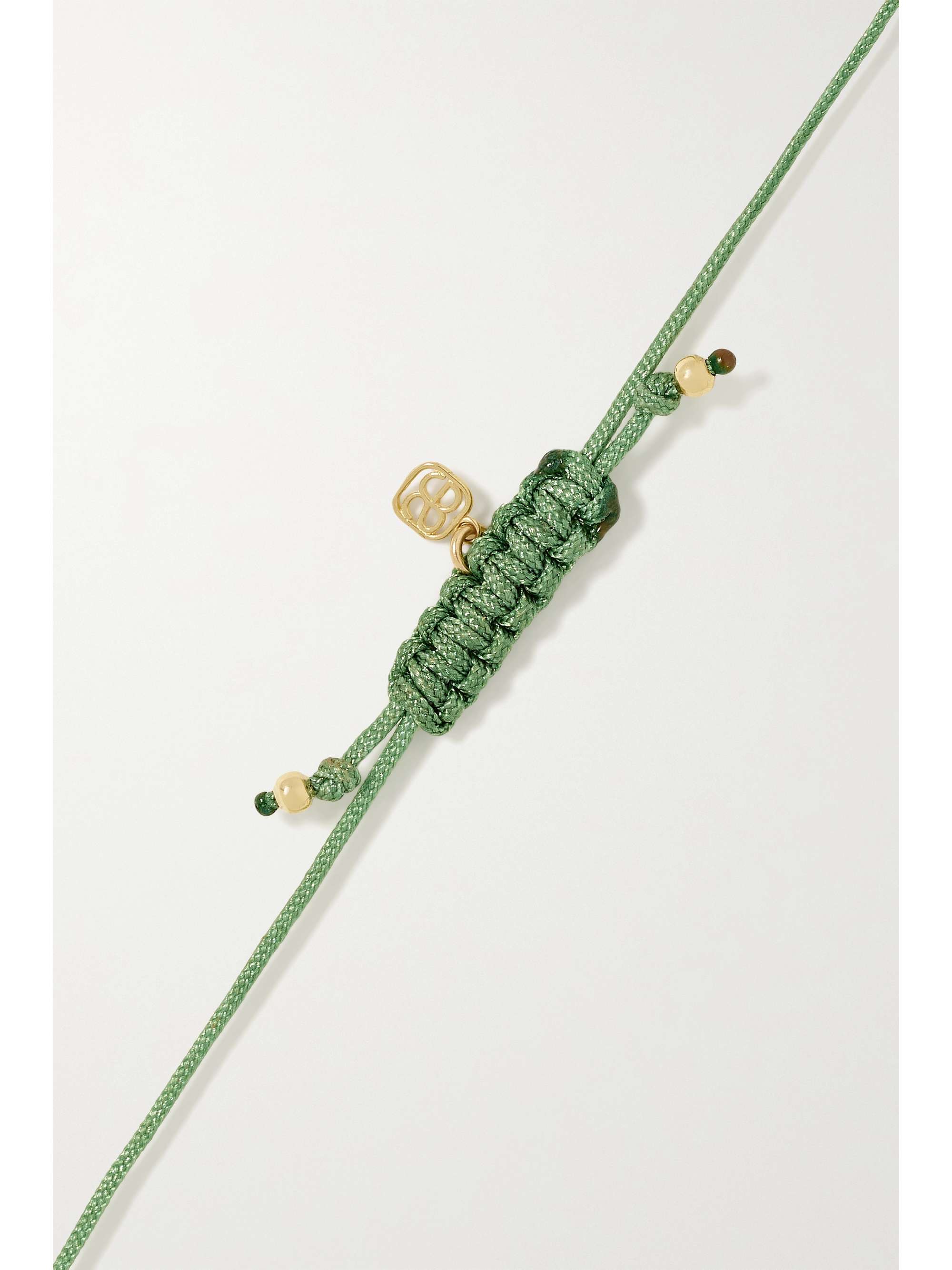 SYDNEY EVAN Palm Tree 14-karat gold cord bracelet