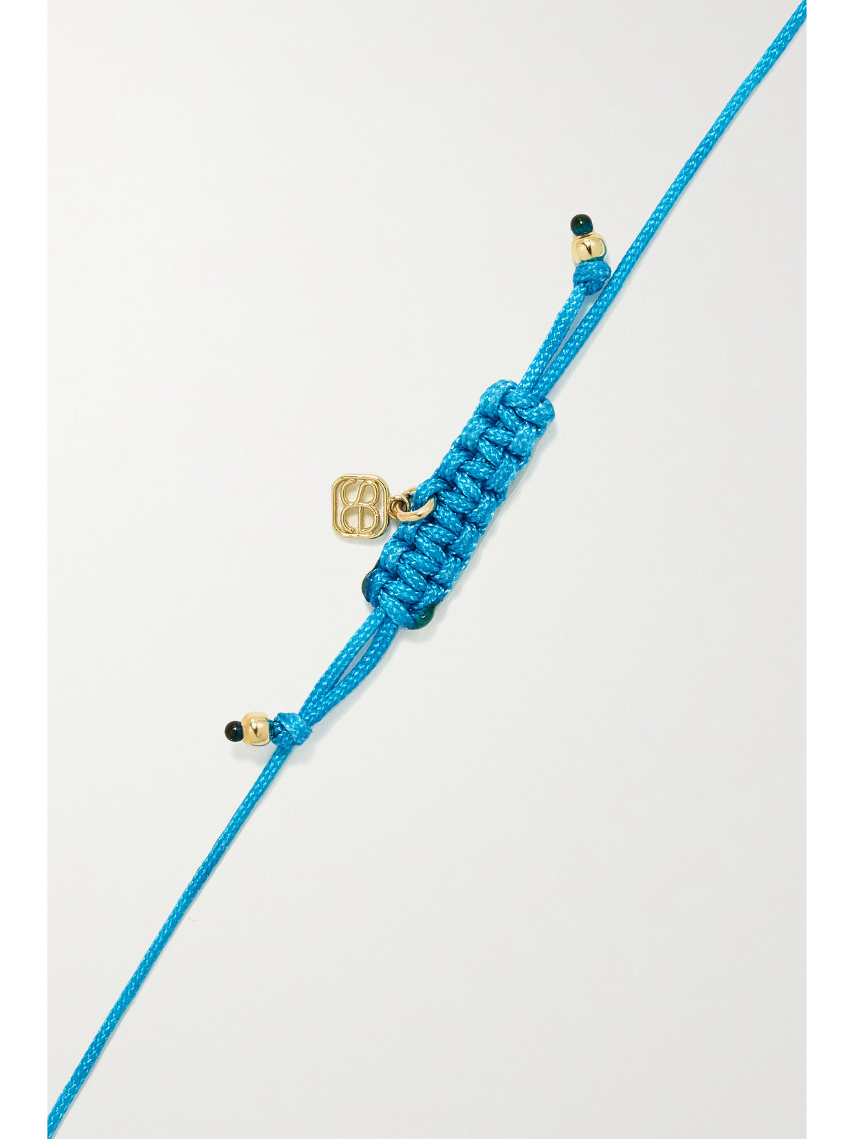 Sydney Evan Women's 14k Yellow Gold, Enamel & Turquoise Evil Eye Charm Cord Bracelet In Blue