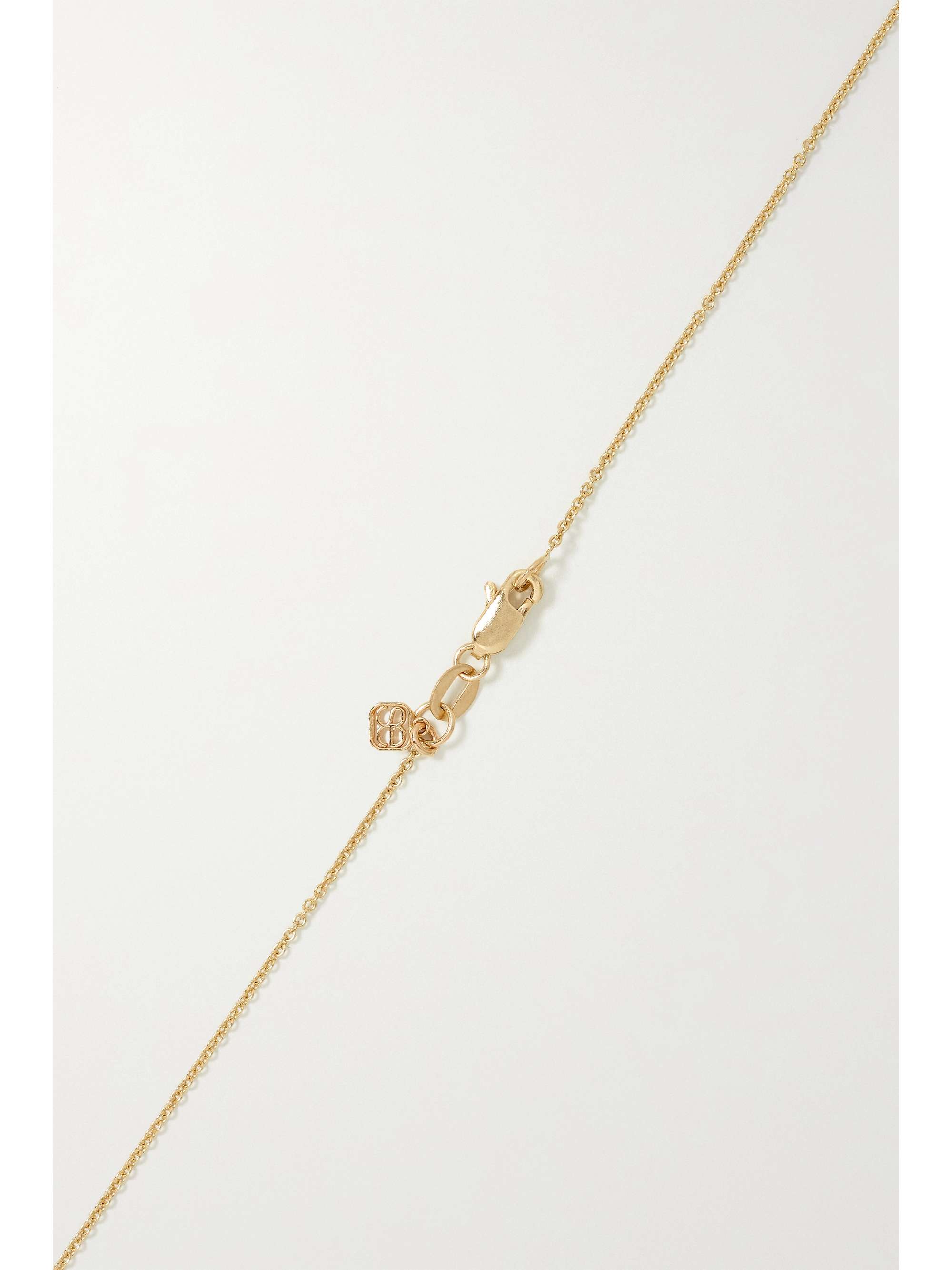 SYDNEY EVAN Starburst Crest 14-karat gold diamond necklace