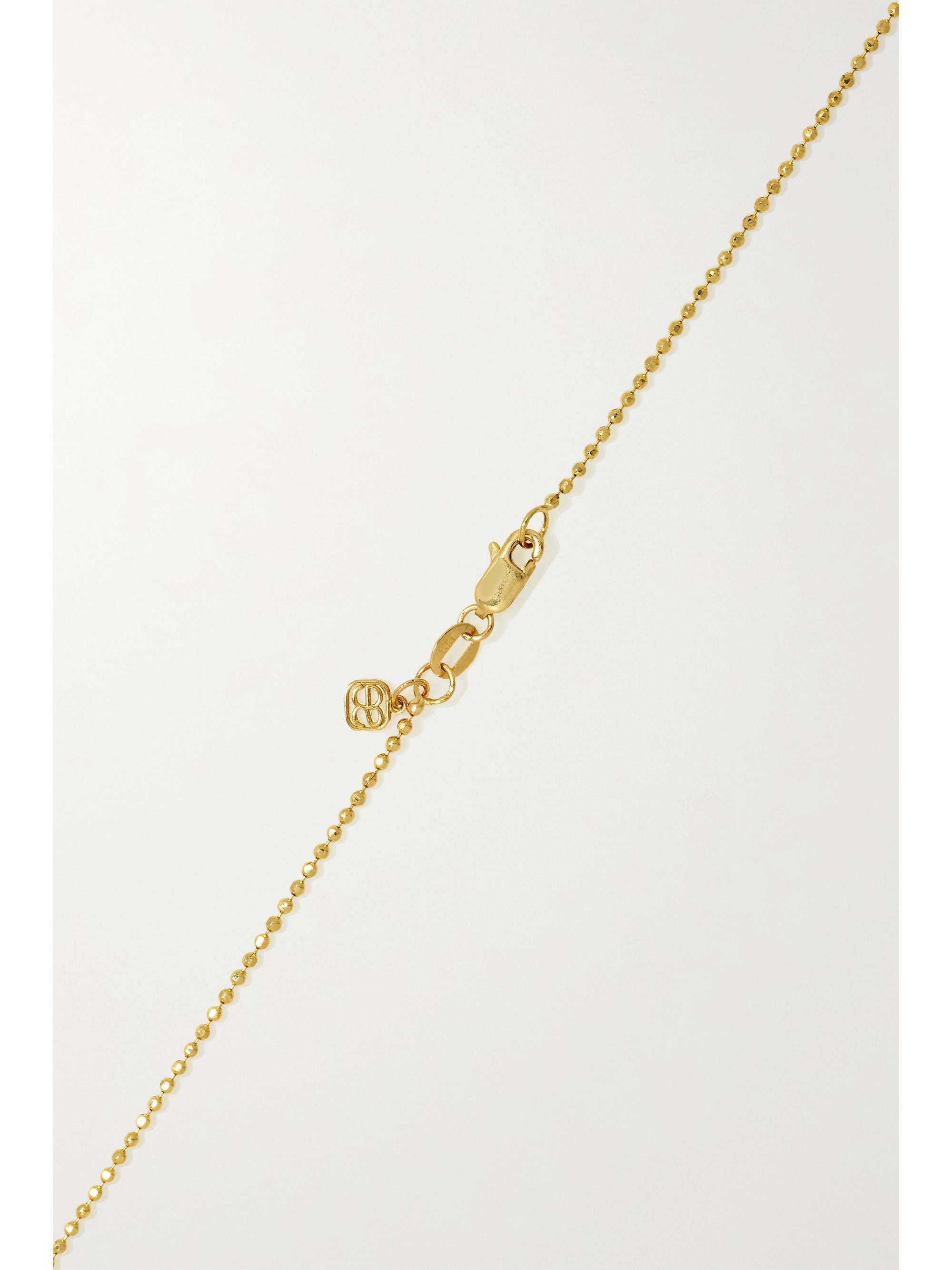 SYDNEY EVAN 14-karat gold, enamel and diamond necklace