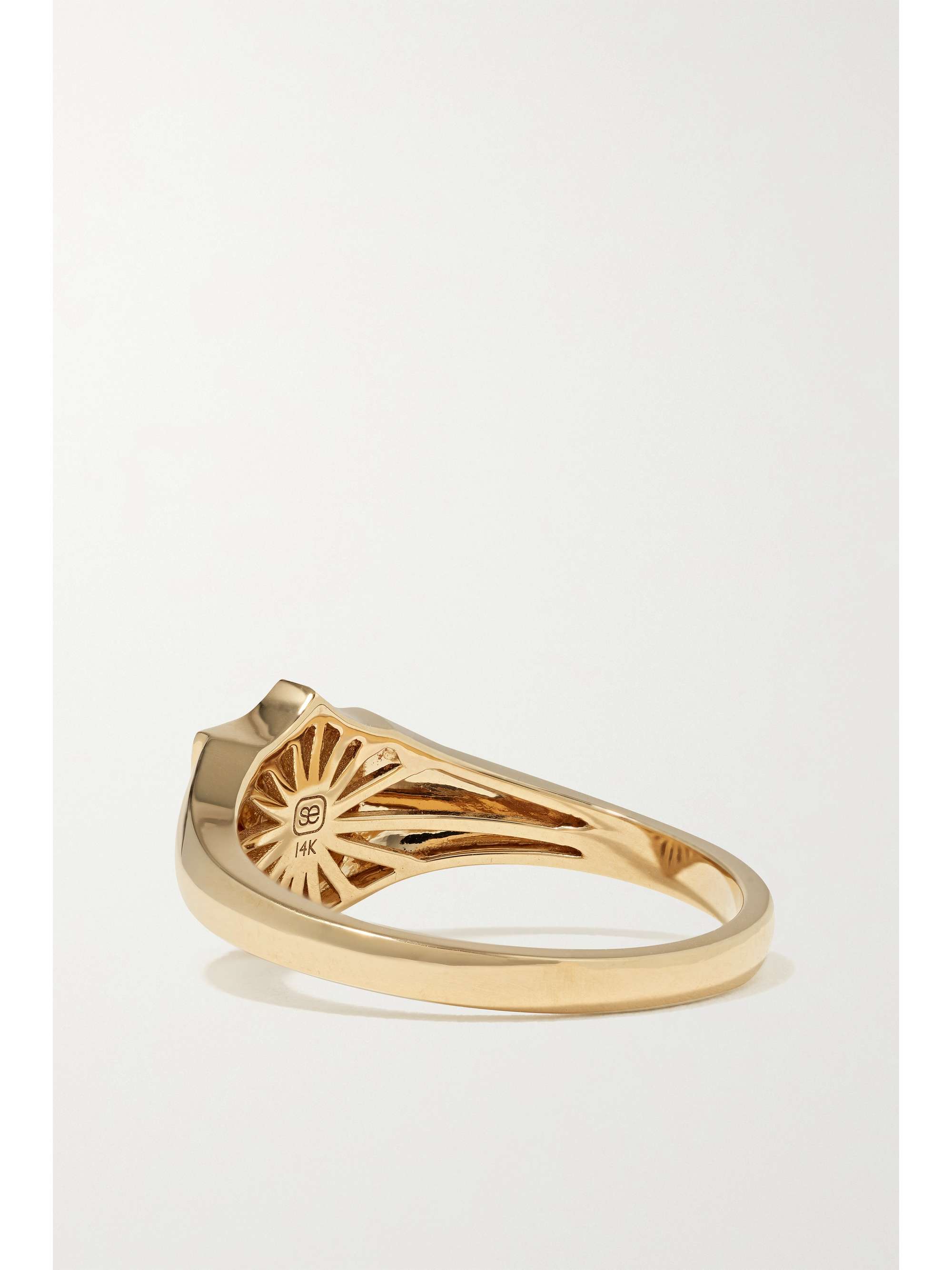 SYDNEY EVAN Ring aus 14 Karat Gold mit Diamanten