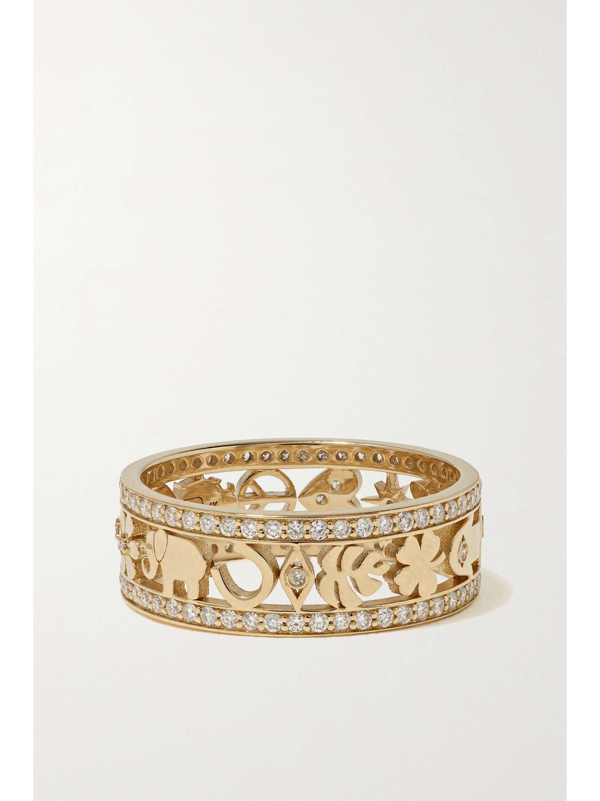 SYDNEY EVAN Icon 14-karat gold diamond ring