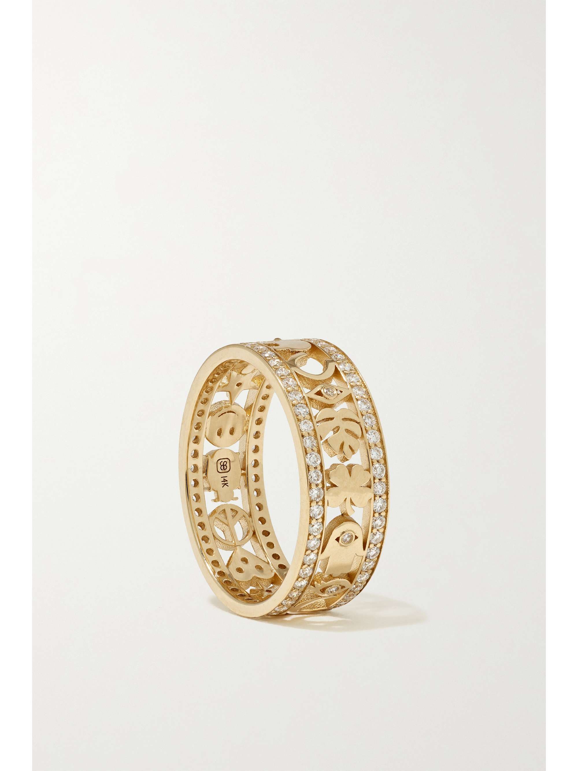 SYDNEY EVAN Icon 14-karat gold diamond ring
