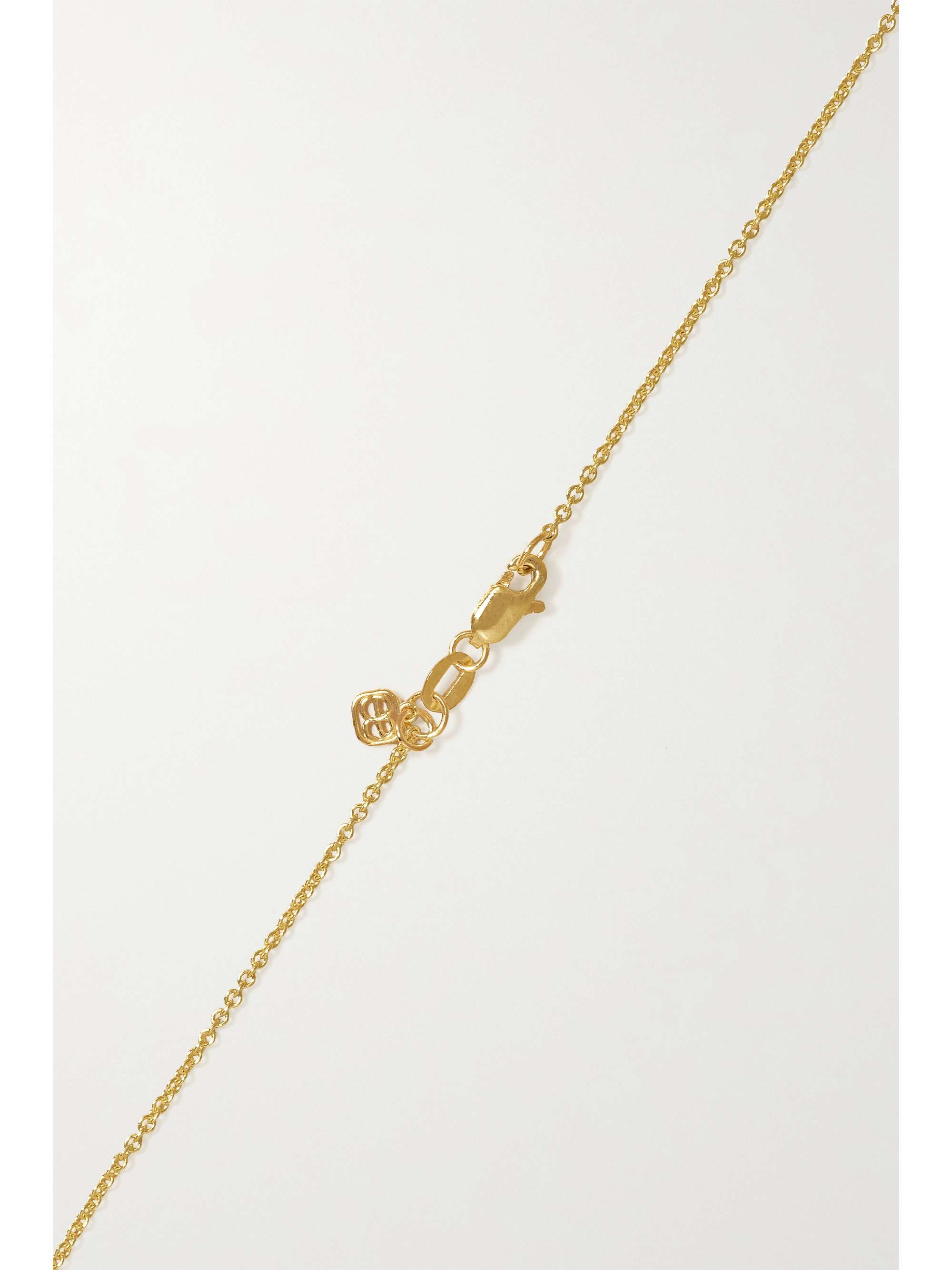 SYDNEY EVAN 14-karat recycled gold, ruby and diamond necklace