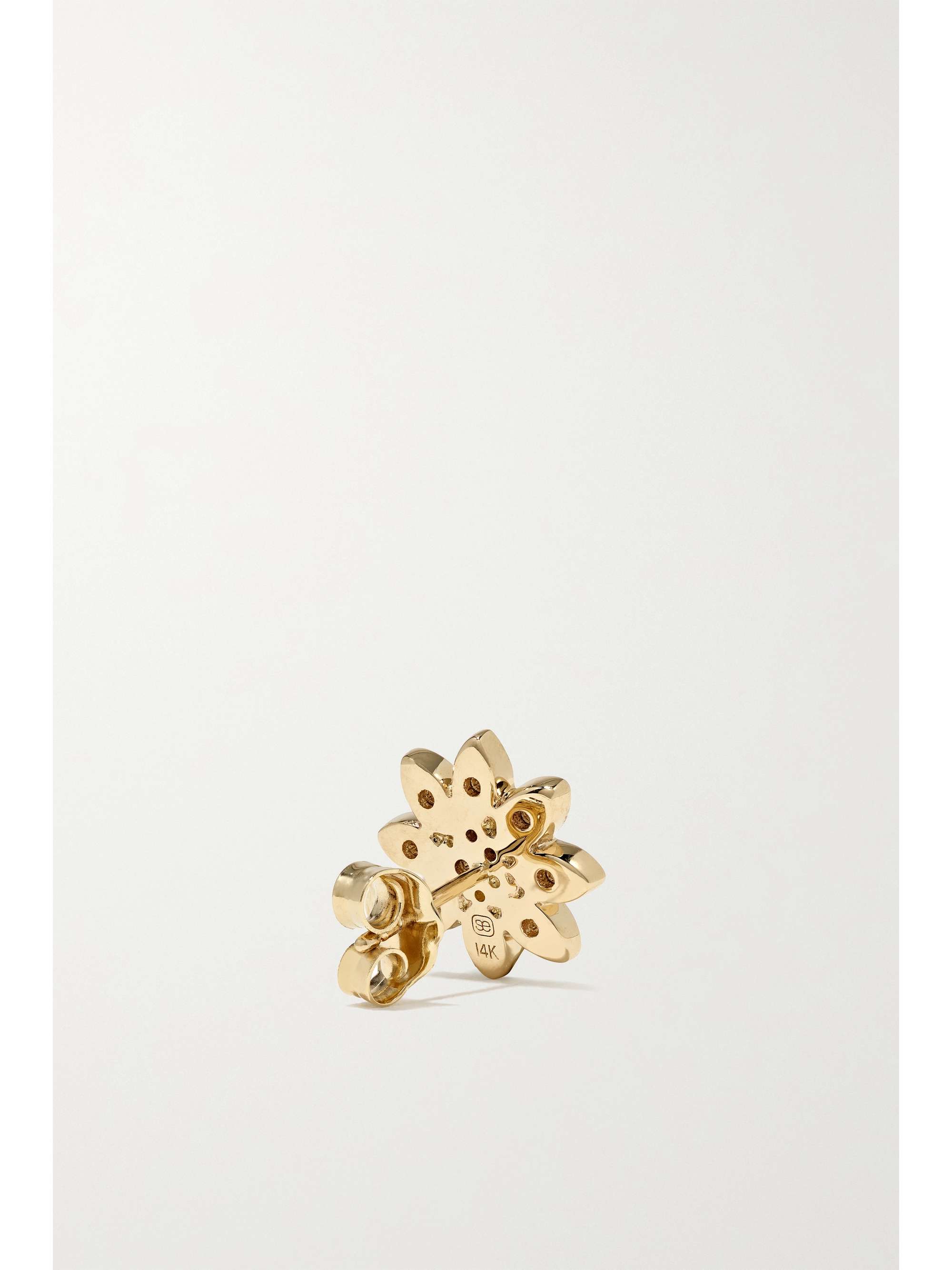 SYDNEY EVAN Ohrringe aus 14 Karat Gold mit Diamanten
