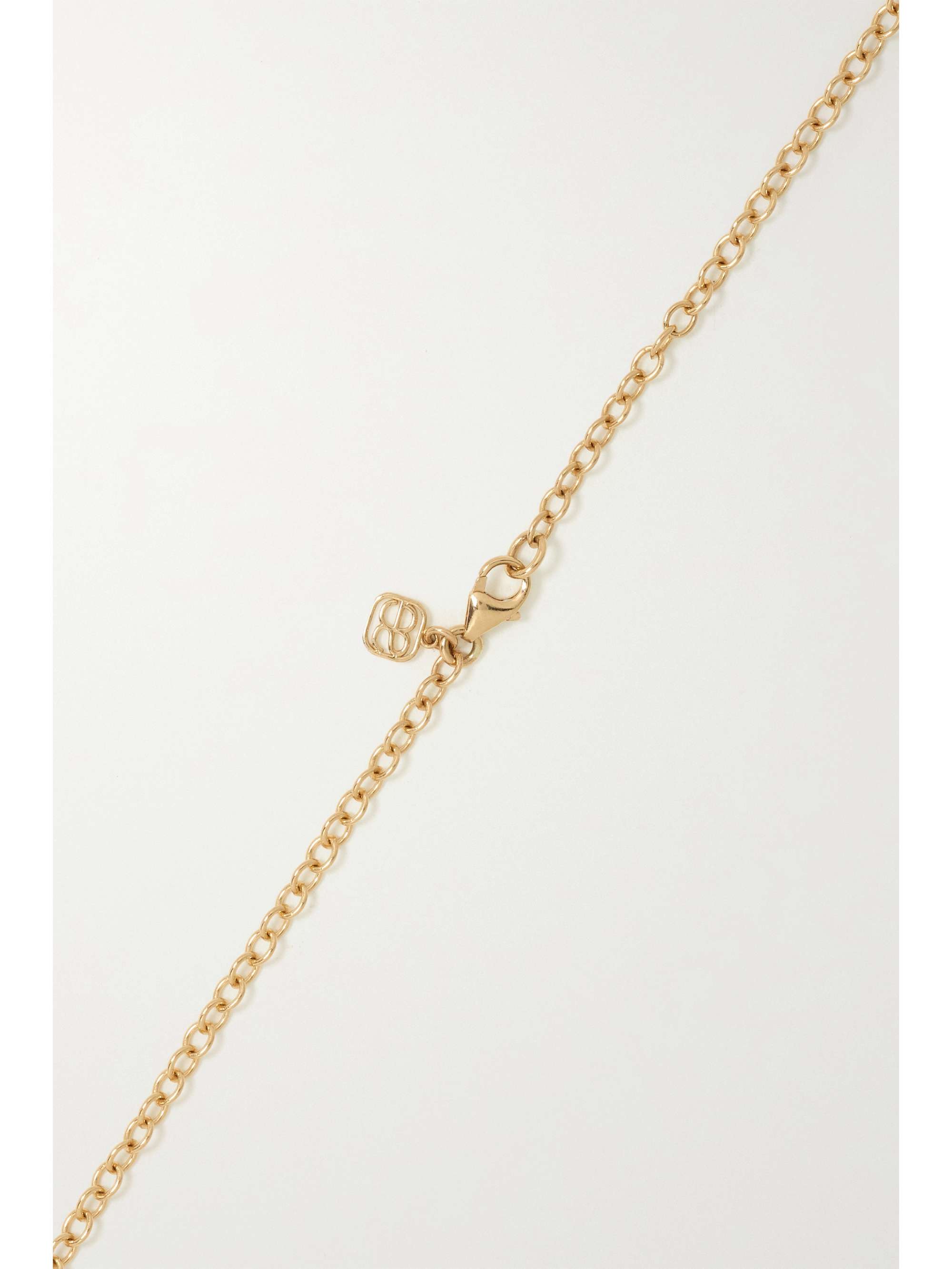 SYDNEY EVAN Evil Eye 14-karat gold diamond necklace