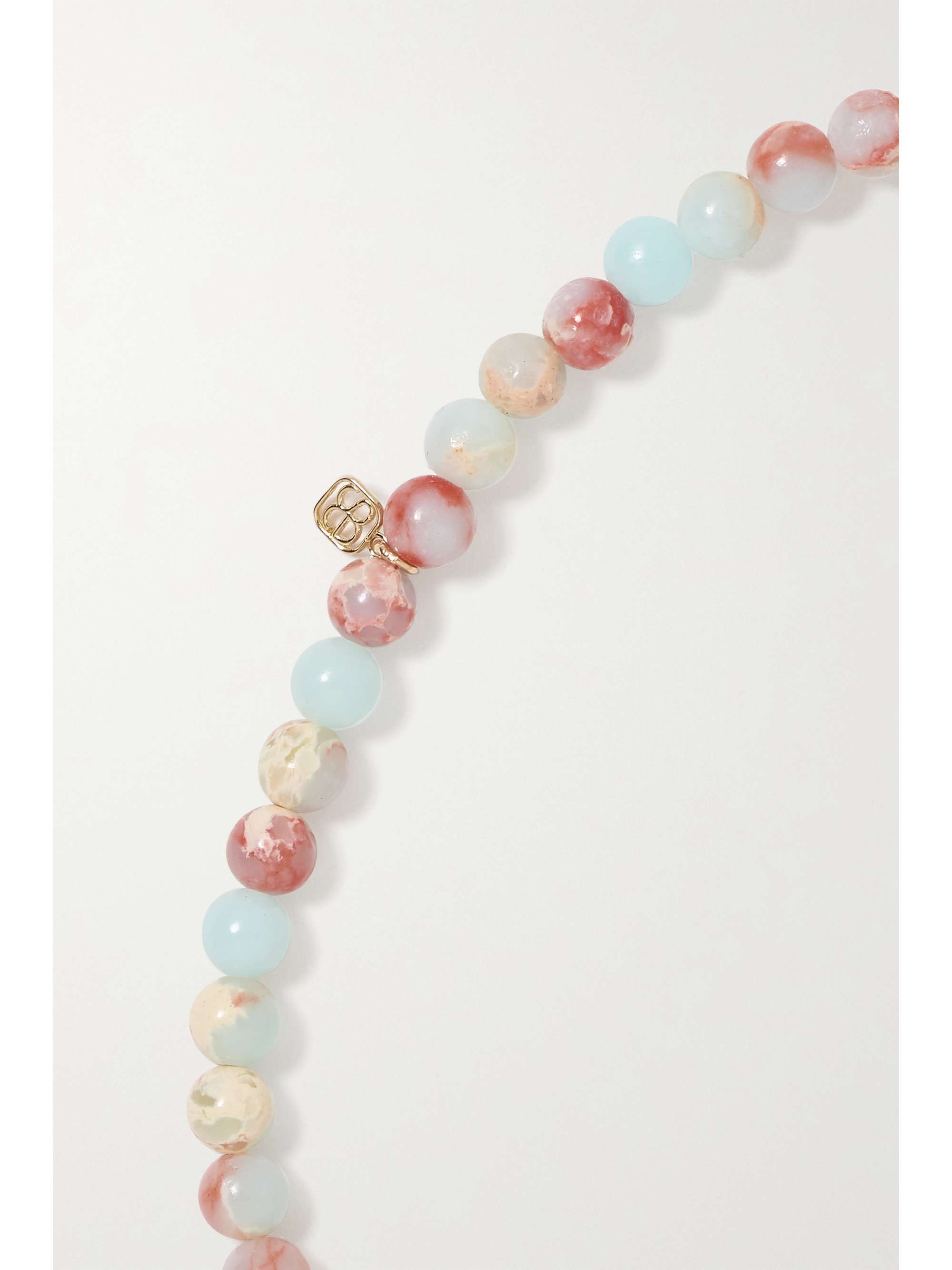 SYDNEY EVAN 14-karat gold, enamel, moonstone and sapphire bracelet