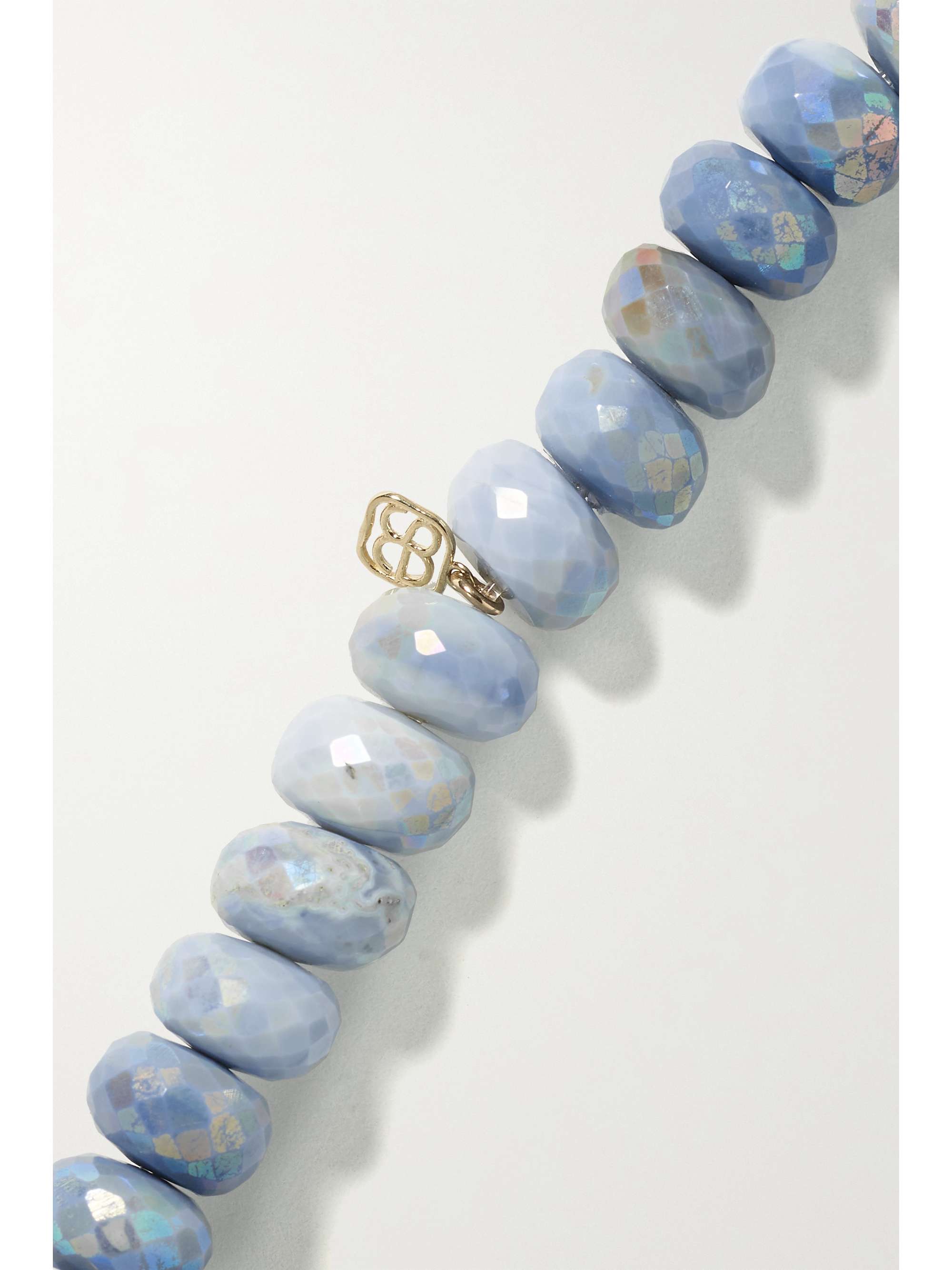 SYDNEY EVAN 14-karat gold, opal and diamond bracelet