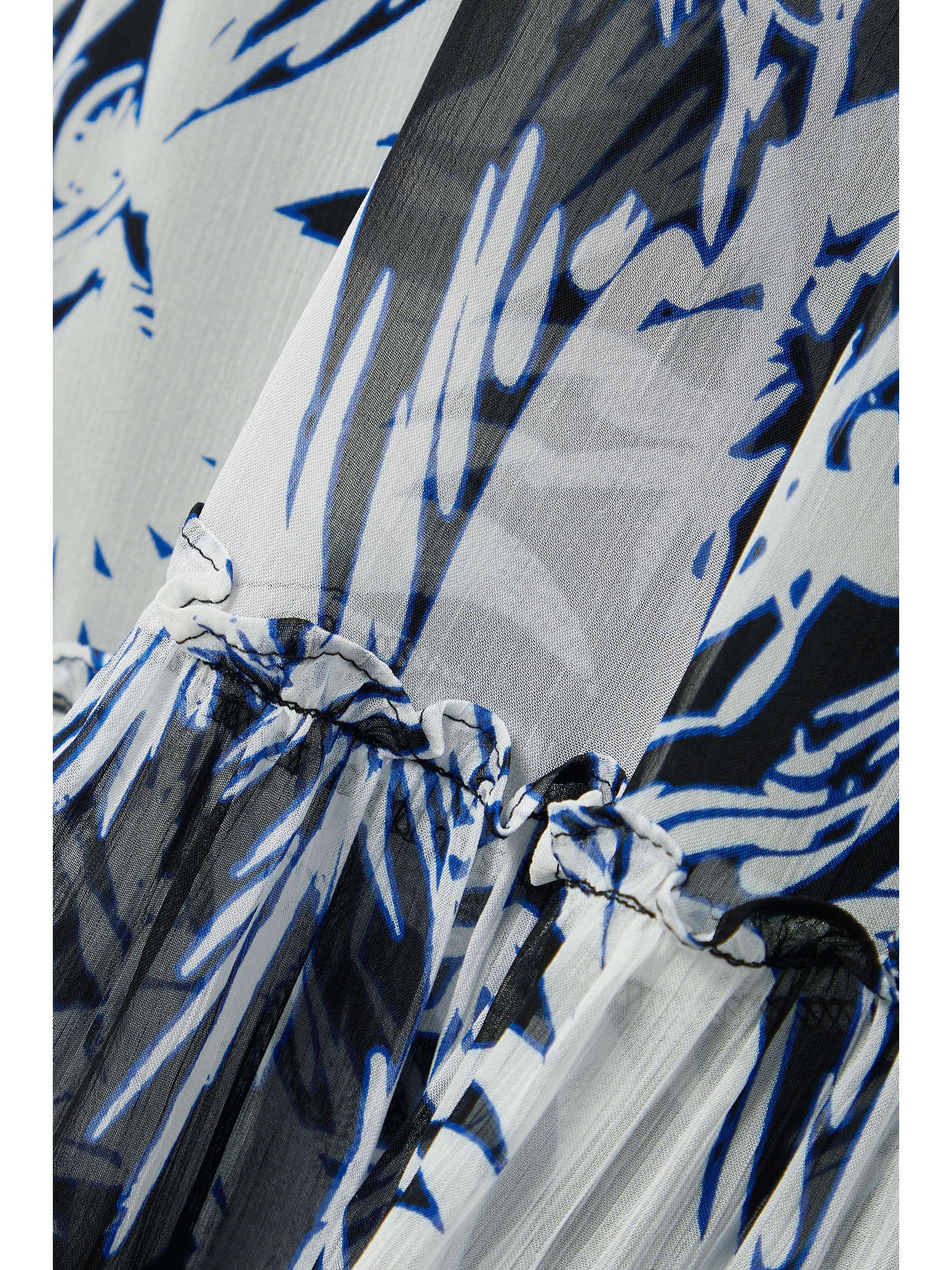 DIANE VON FURSTENBERG Monica printed cotton and silk-blend chiffon maxi dress