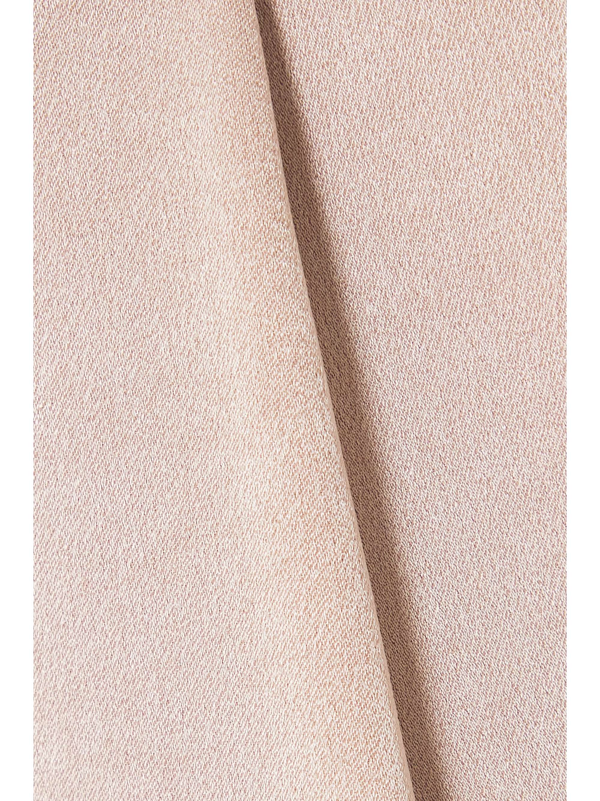 ALEX PERRY Avery pleated satin-crepe shorts