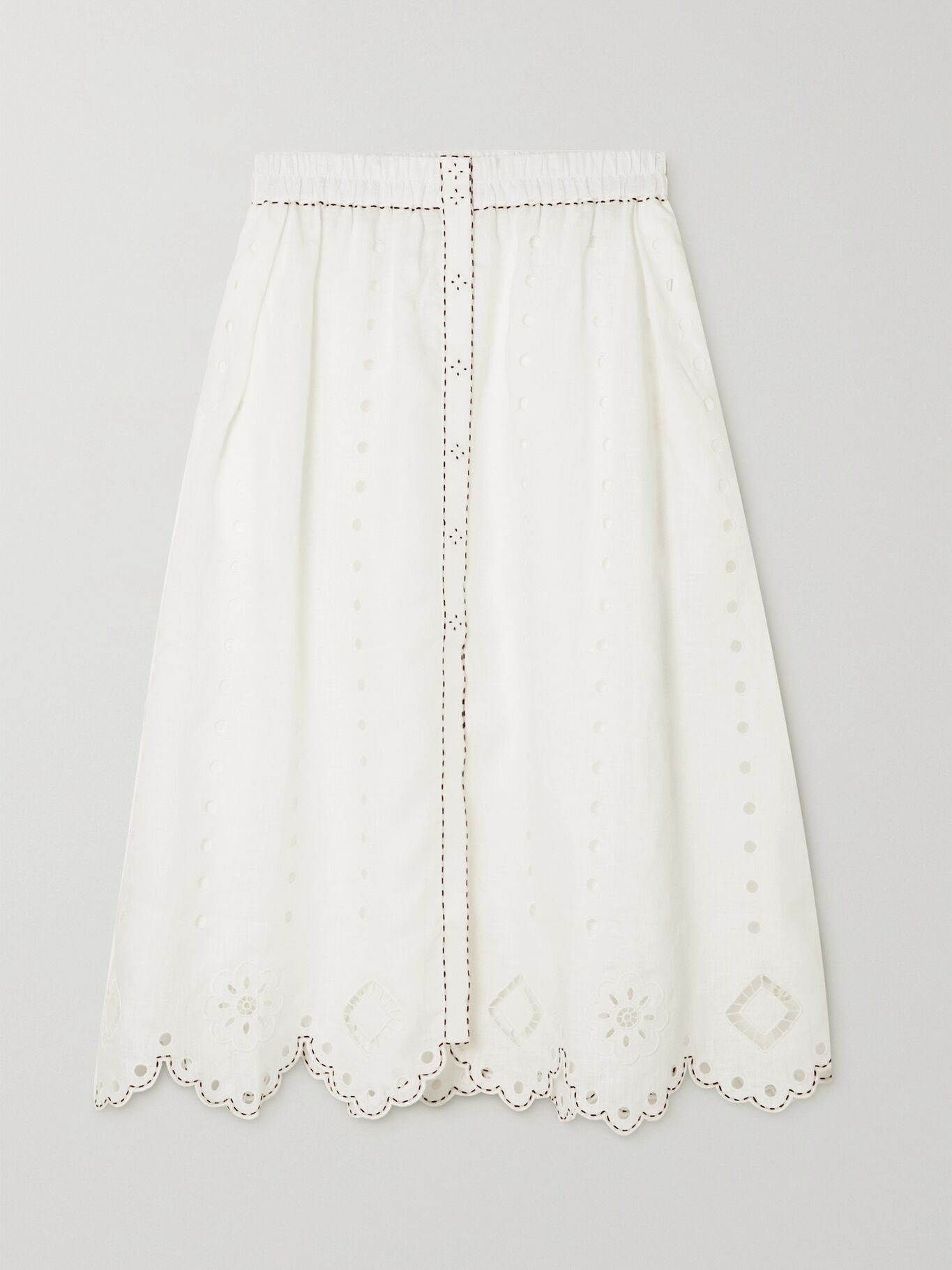 white stuff charlie stripe cotton skirt