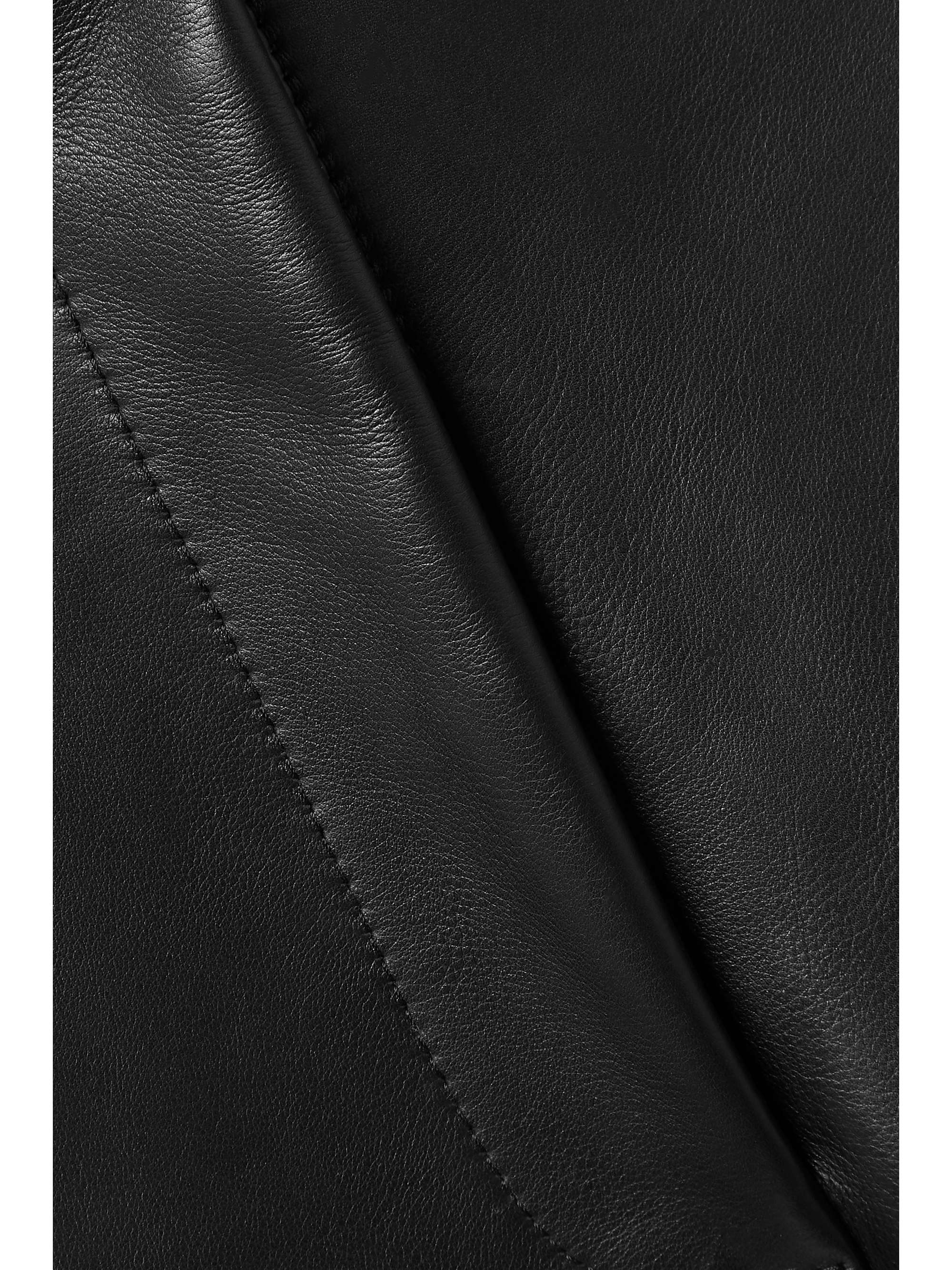 KHAITE Maarte leather wide-leg pants