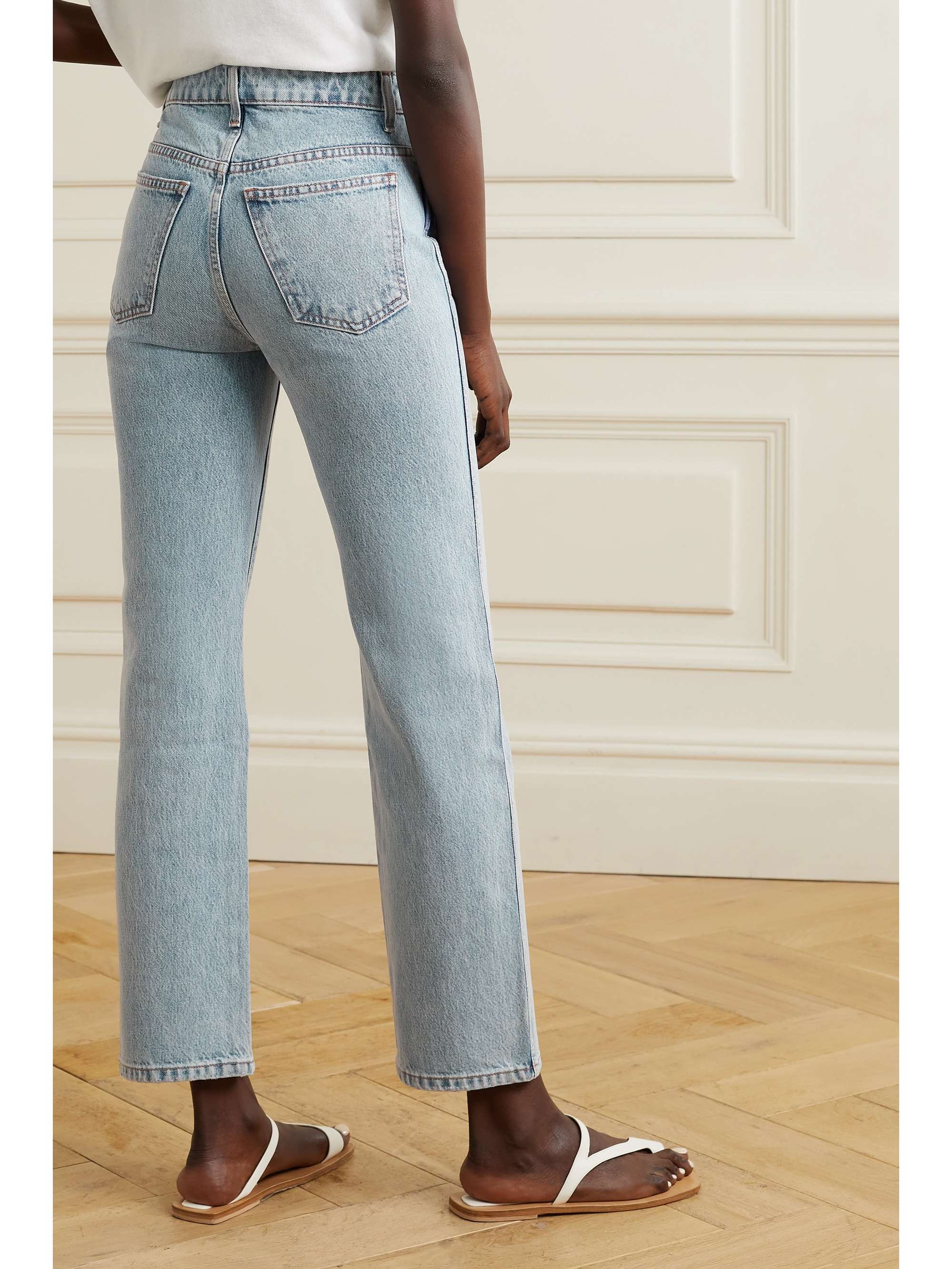 Light denim Abigail high-rise straight 