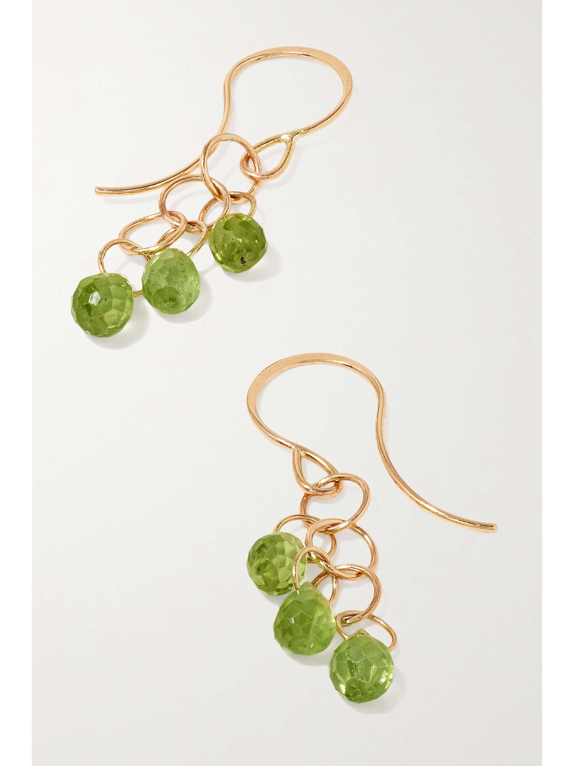MELISSA JOY MANNING 14-karat recycled gold peridot earrings