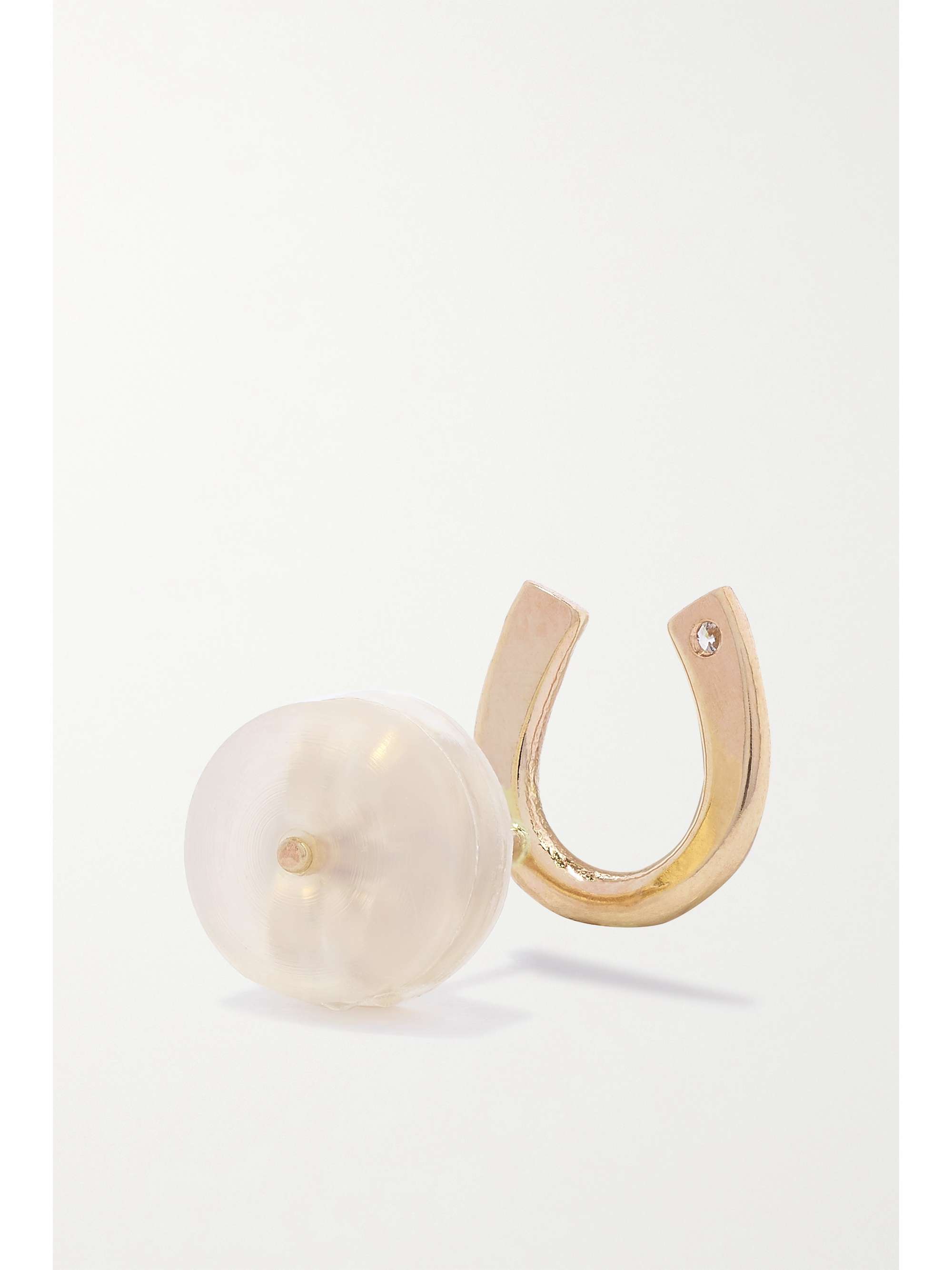 MELISSA JOY MANNING 14-karat recycled gold diamond earrings