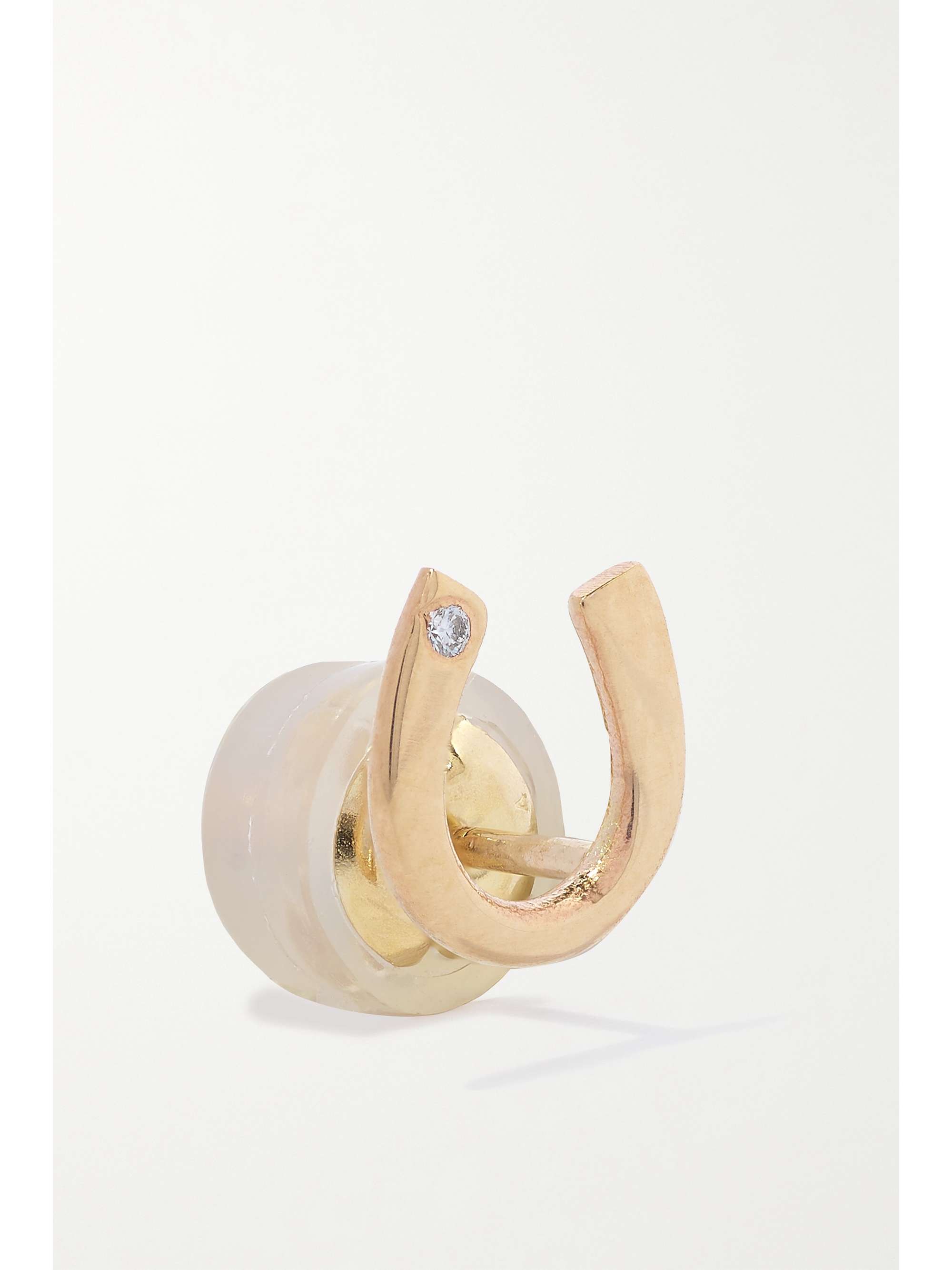 MELISSA JOY MANNING 14-karat recycled gold diamond earrings