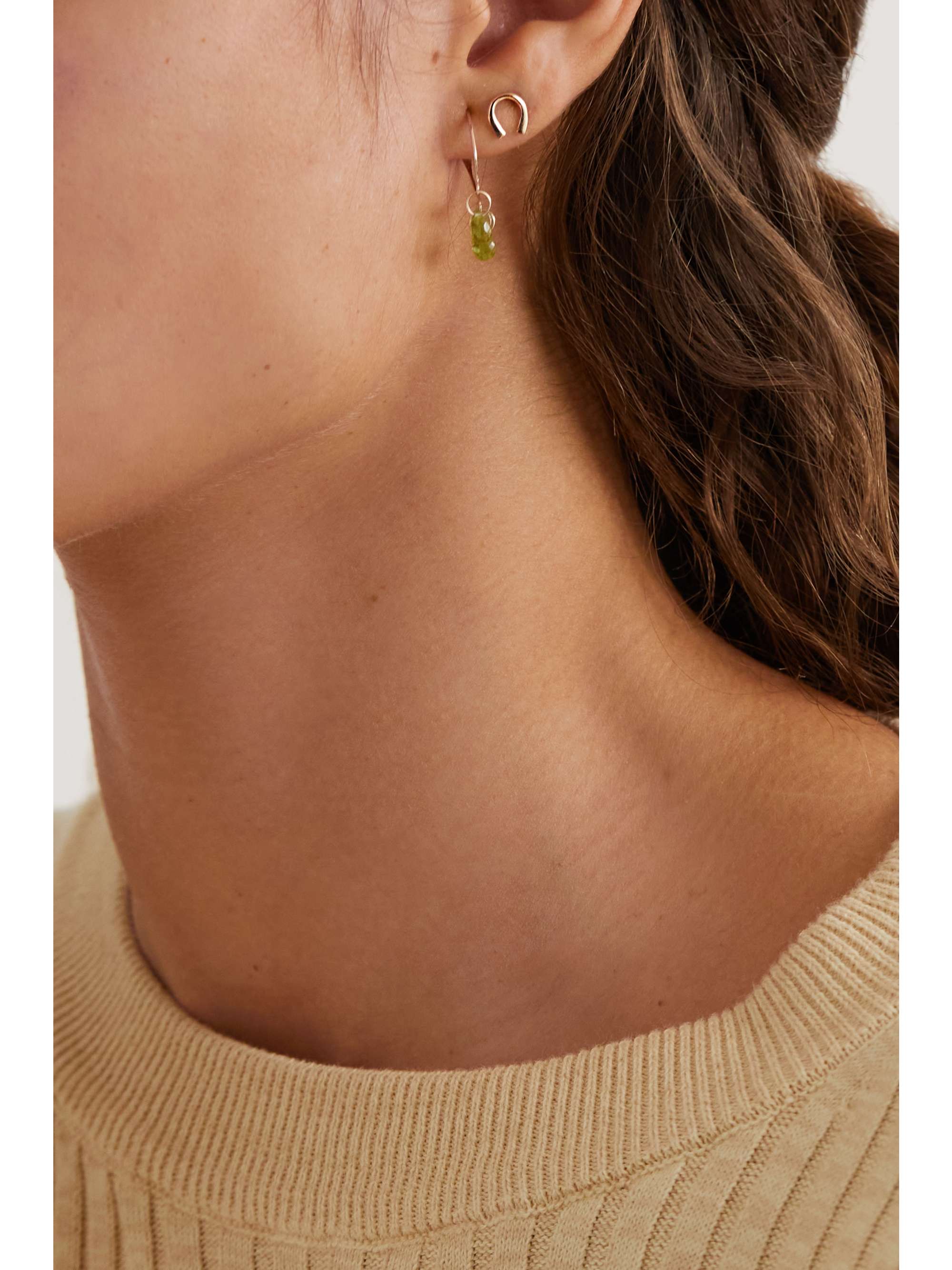 MELISSA JOY MANNING 14-karat recycled gold diamond earrings