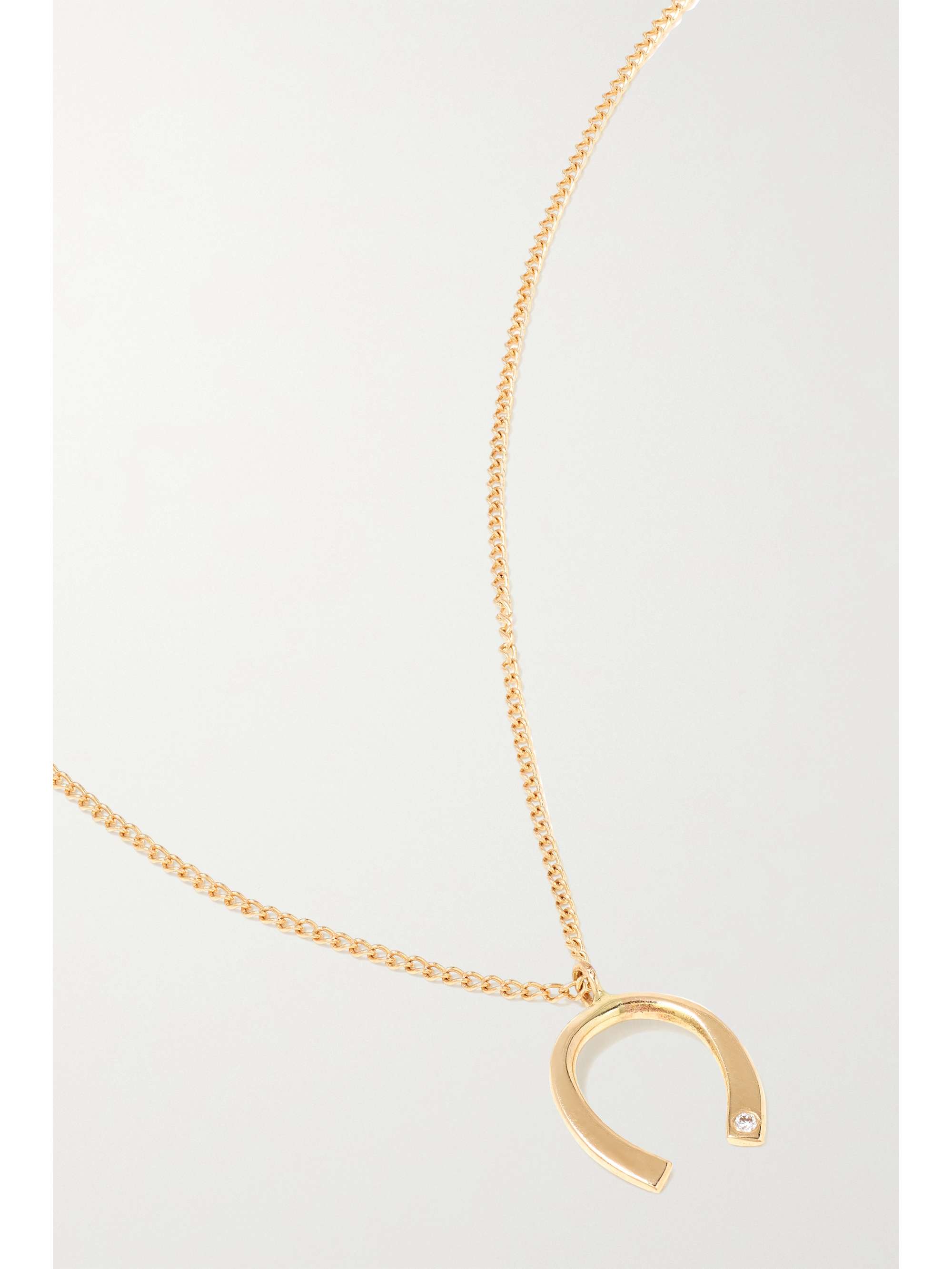 MELISSA JOY MANNING 14-karat recycled gold Herkimer diamond necklace
