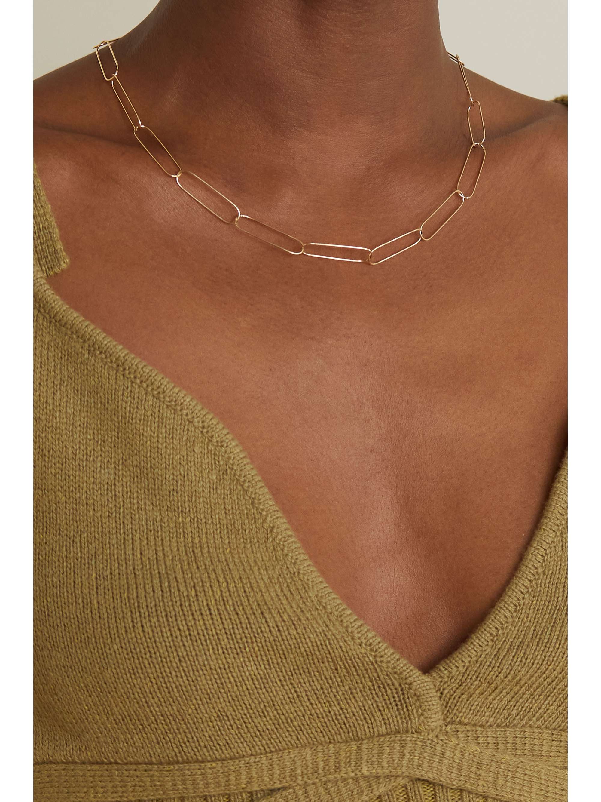 MELISSA JOY MANNING 14-karat recycled gold necklace