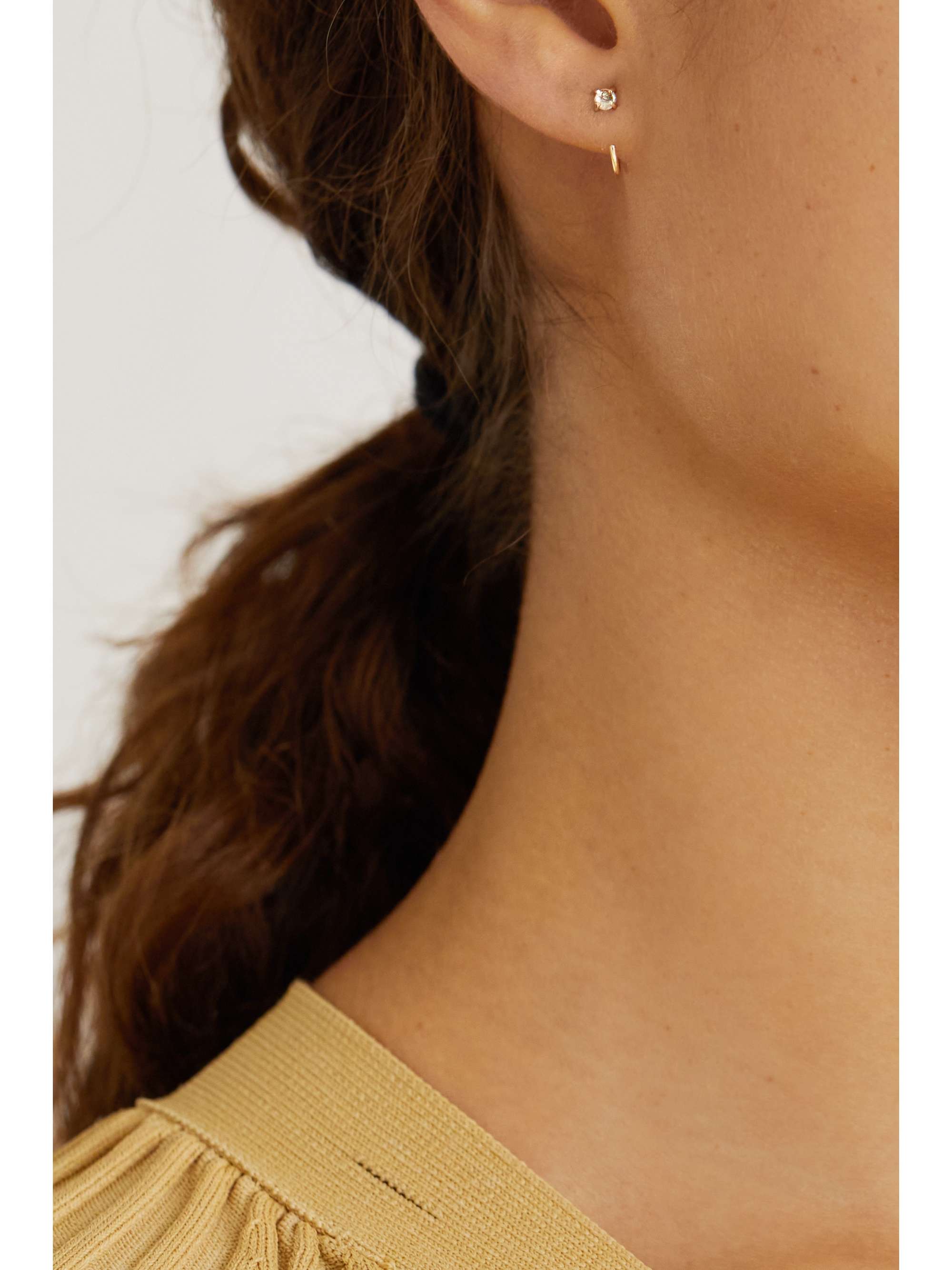 MELISSA JOY MANNING 14-karat recycled gold peridot earrings