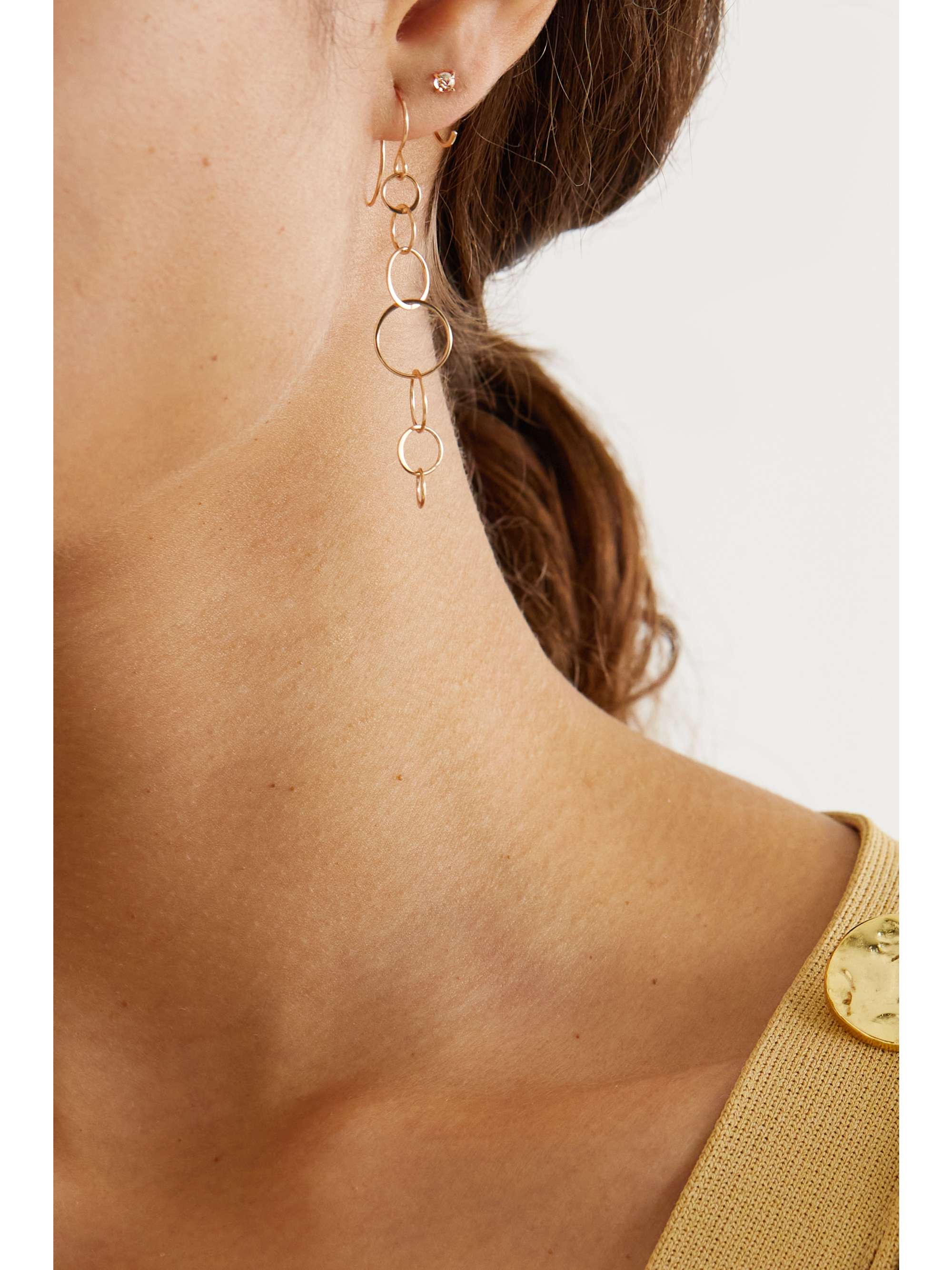MELISSA JOY MANNING 14-karat recycled gold peridot earrings