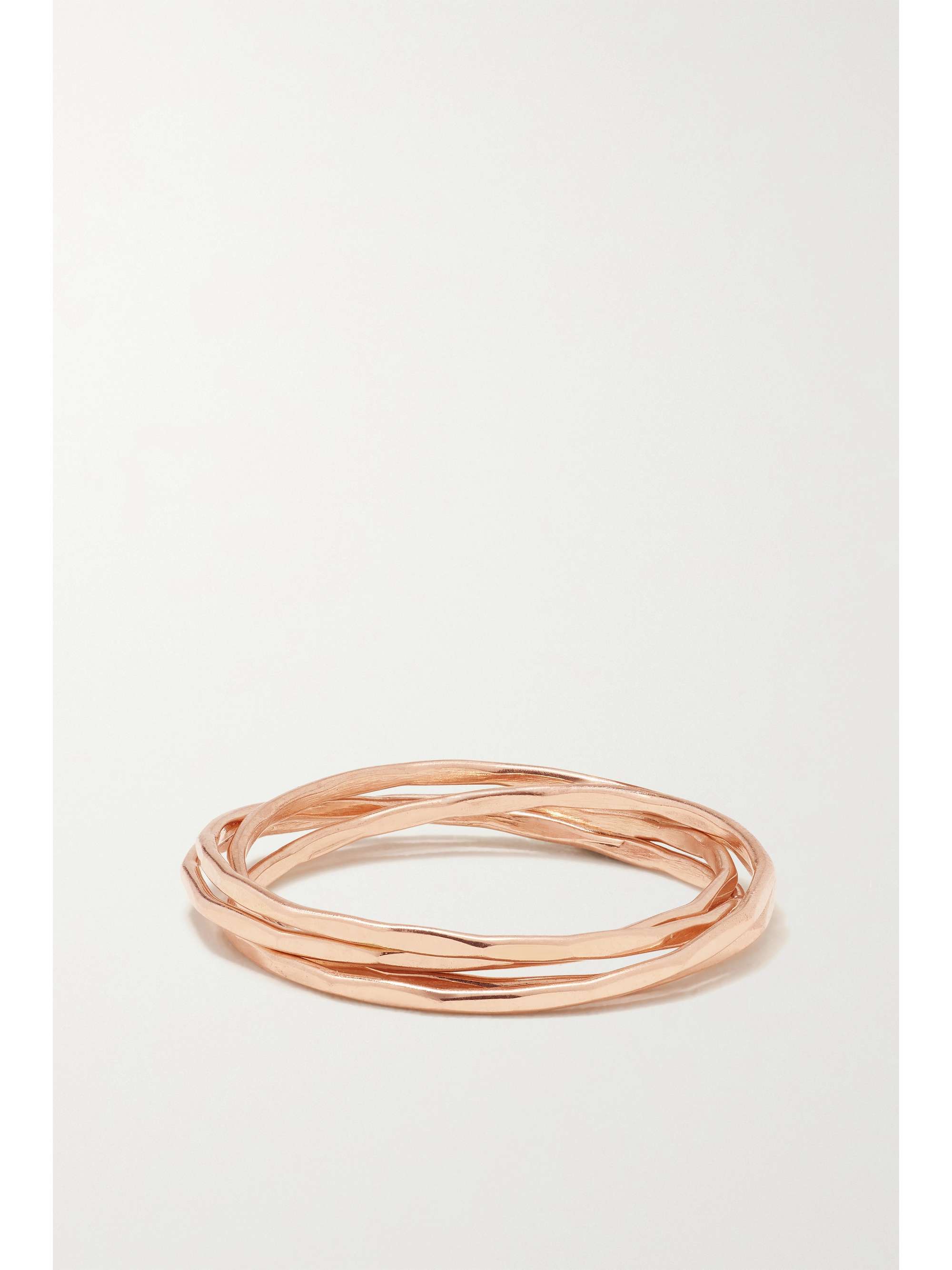 MELISSA JOY MANNING 14-karat recycled rose gold interlocking ring