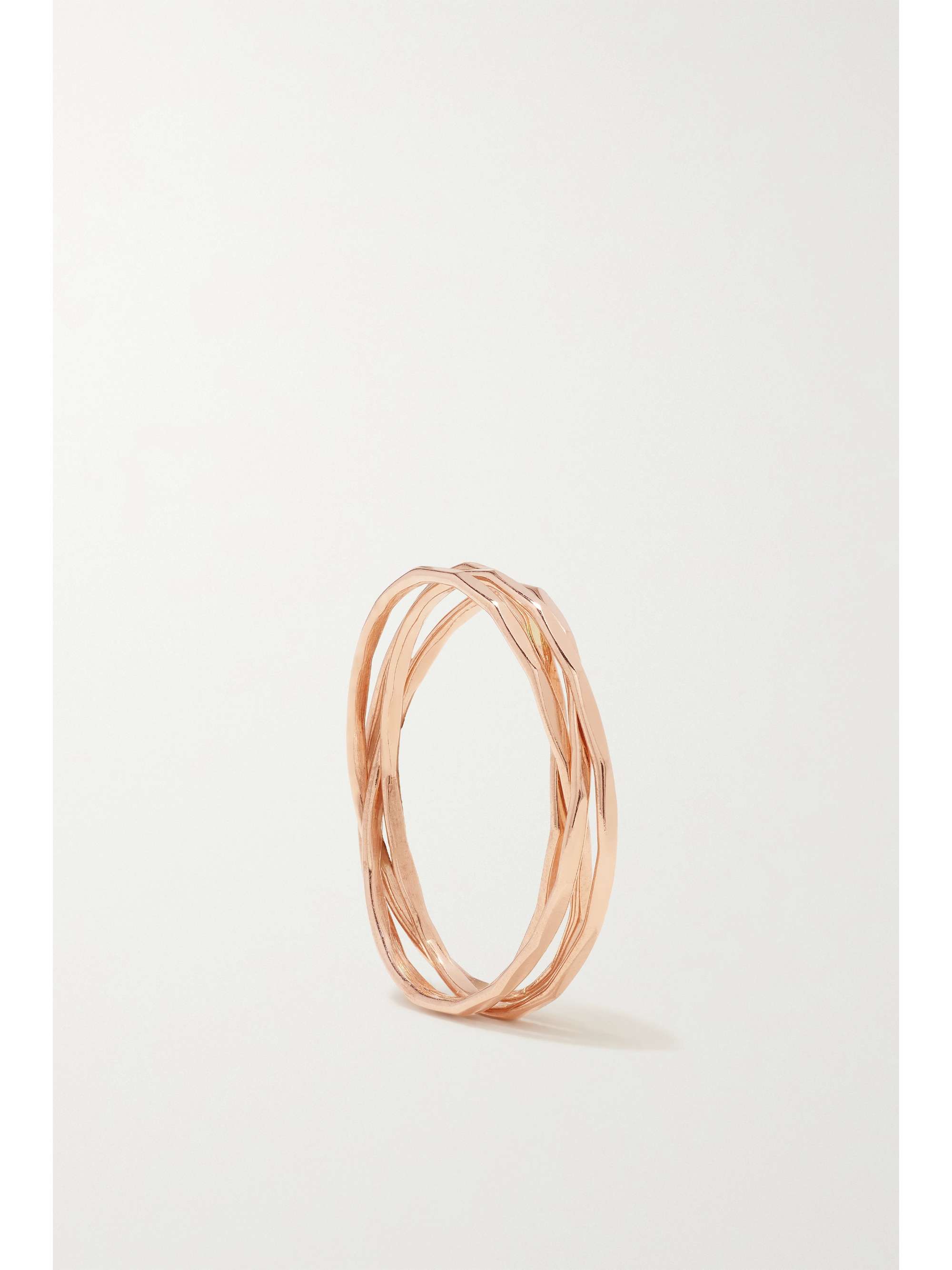 MELISSA JOY MANNING 14-karat recycled rose gold interlocking ring
