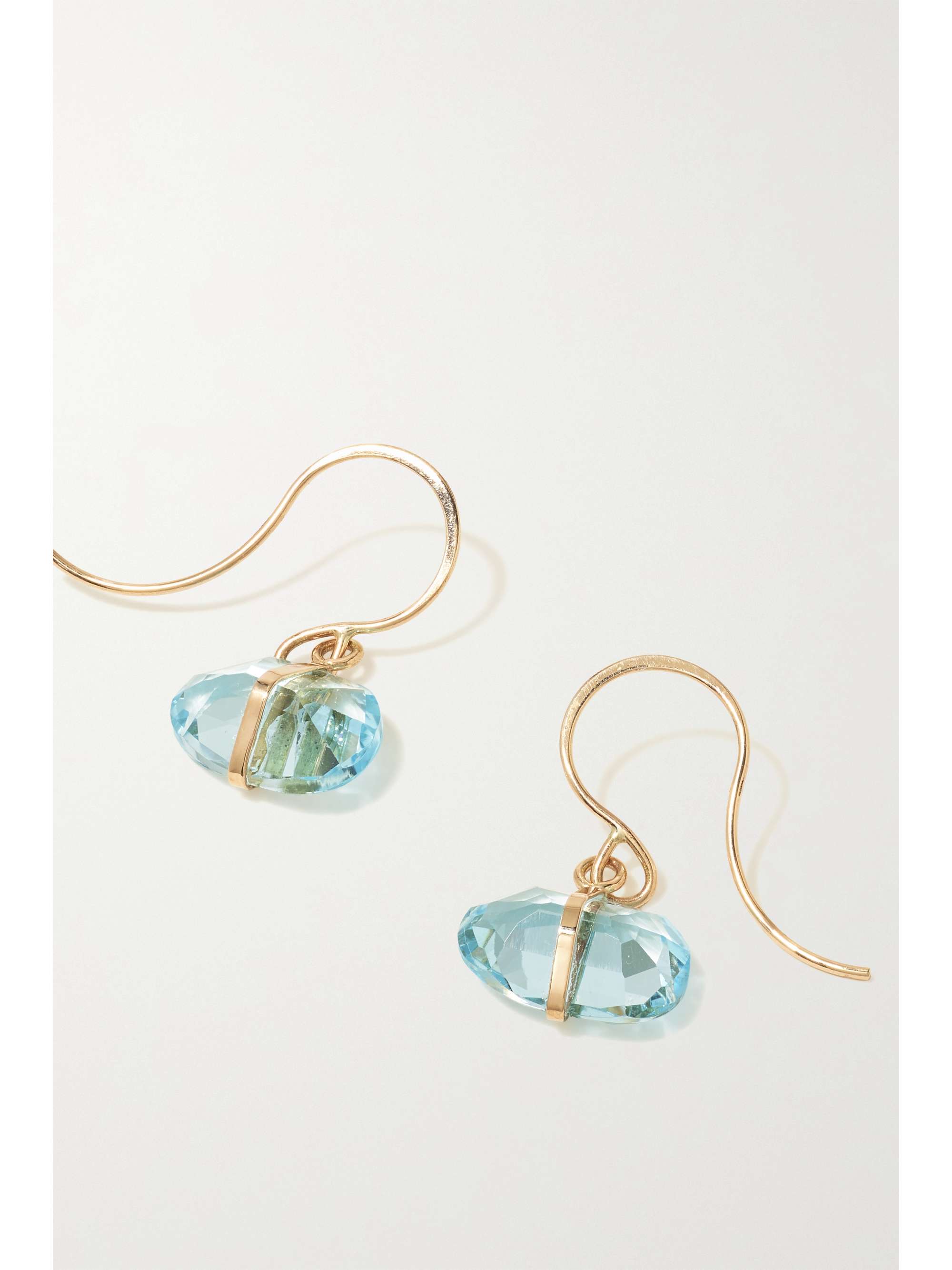MELISSA JOY MANNING 14-karat recycled gold sapphire earrings