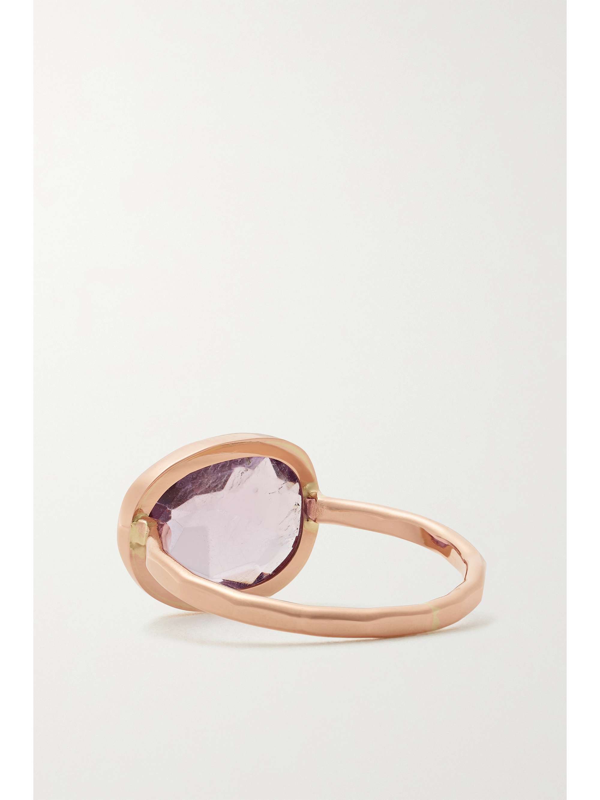 MELISSA JOY MANNING 14-karat recycled rose gold amethyst ring