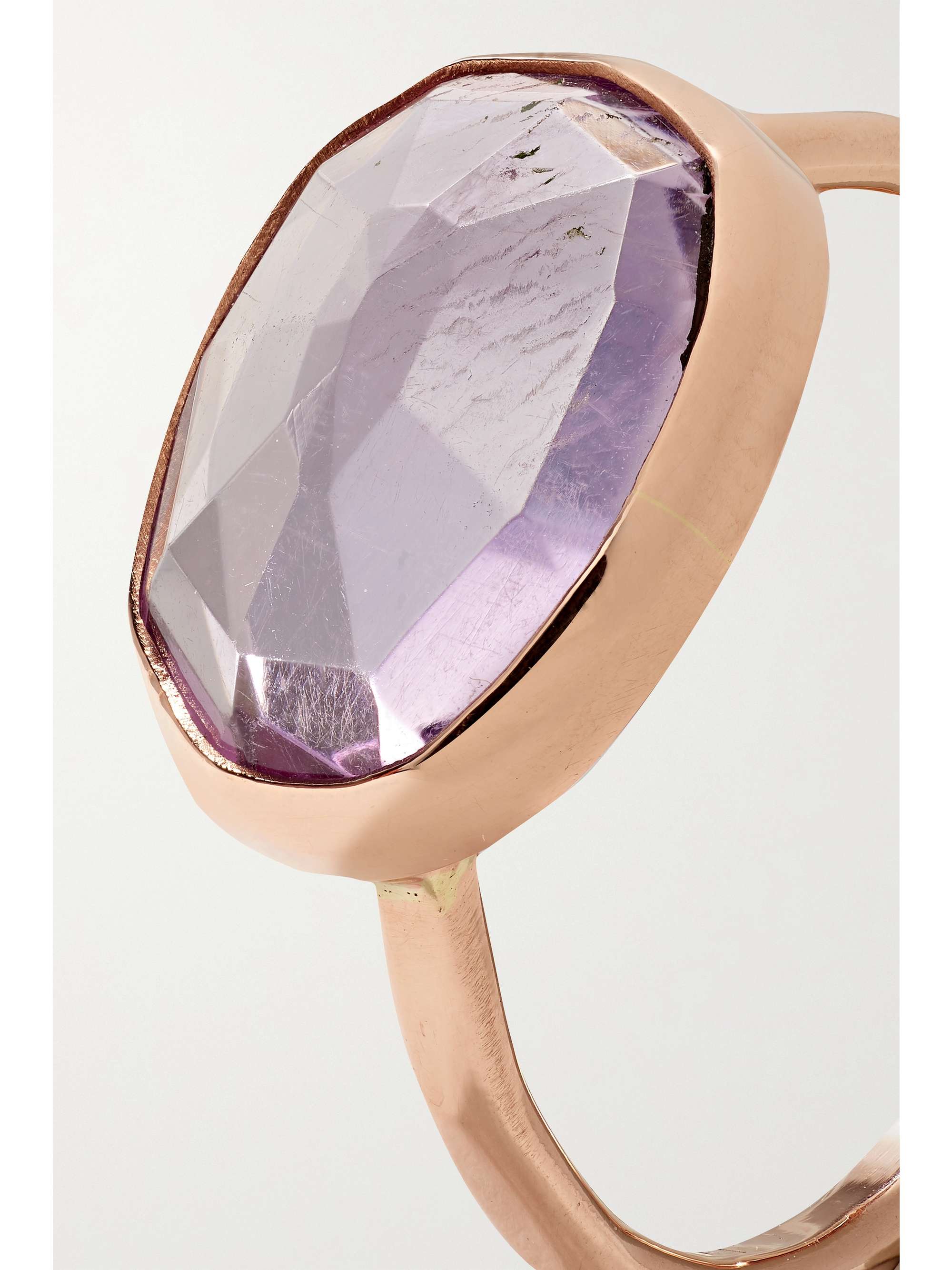MELISSA JOY MANNING 14-karat recycled rose gold amethyst ring