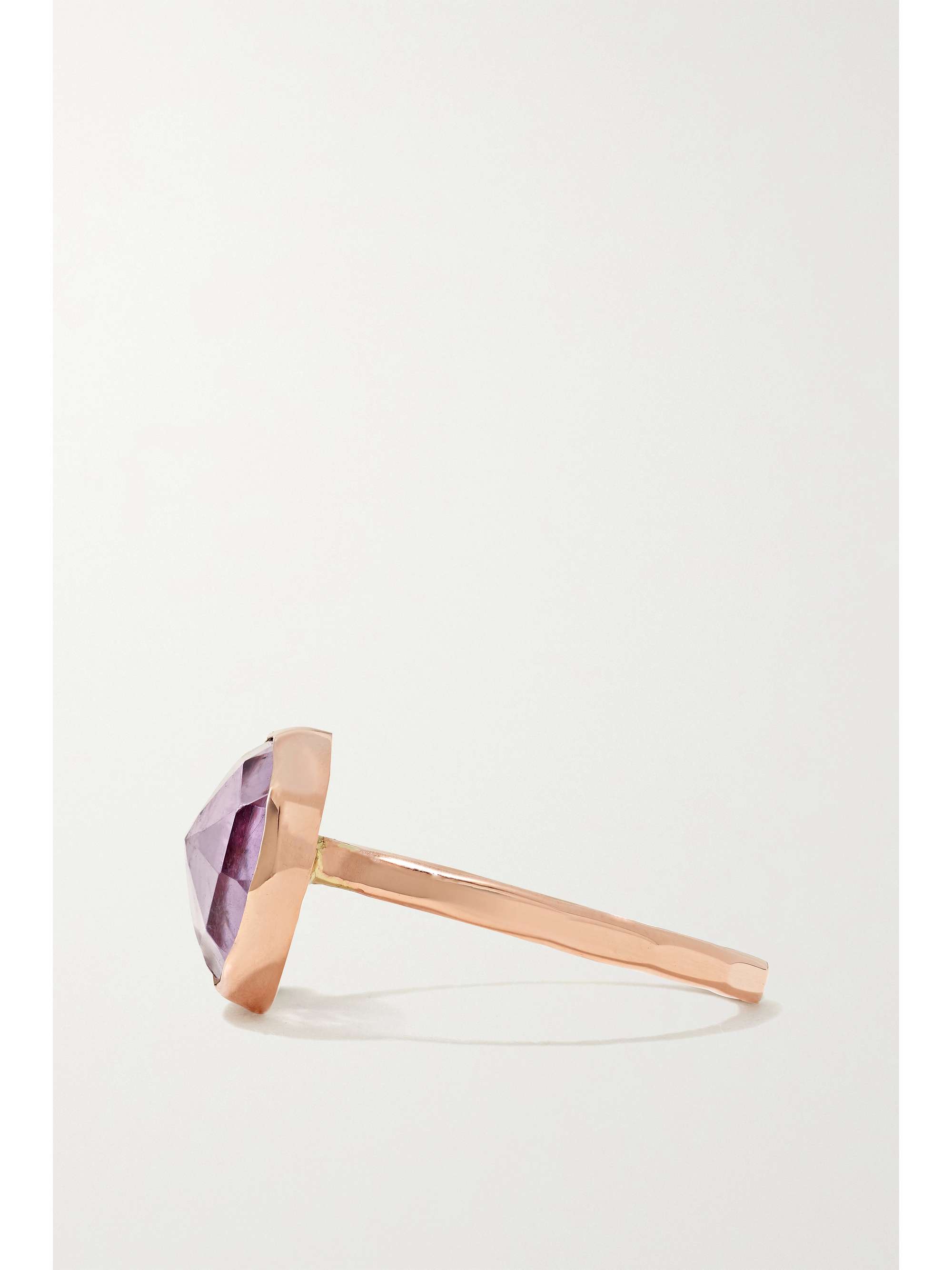 MELISSA JOY MANNING 14-karat recycled rose gold amethyst ring