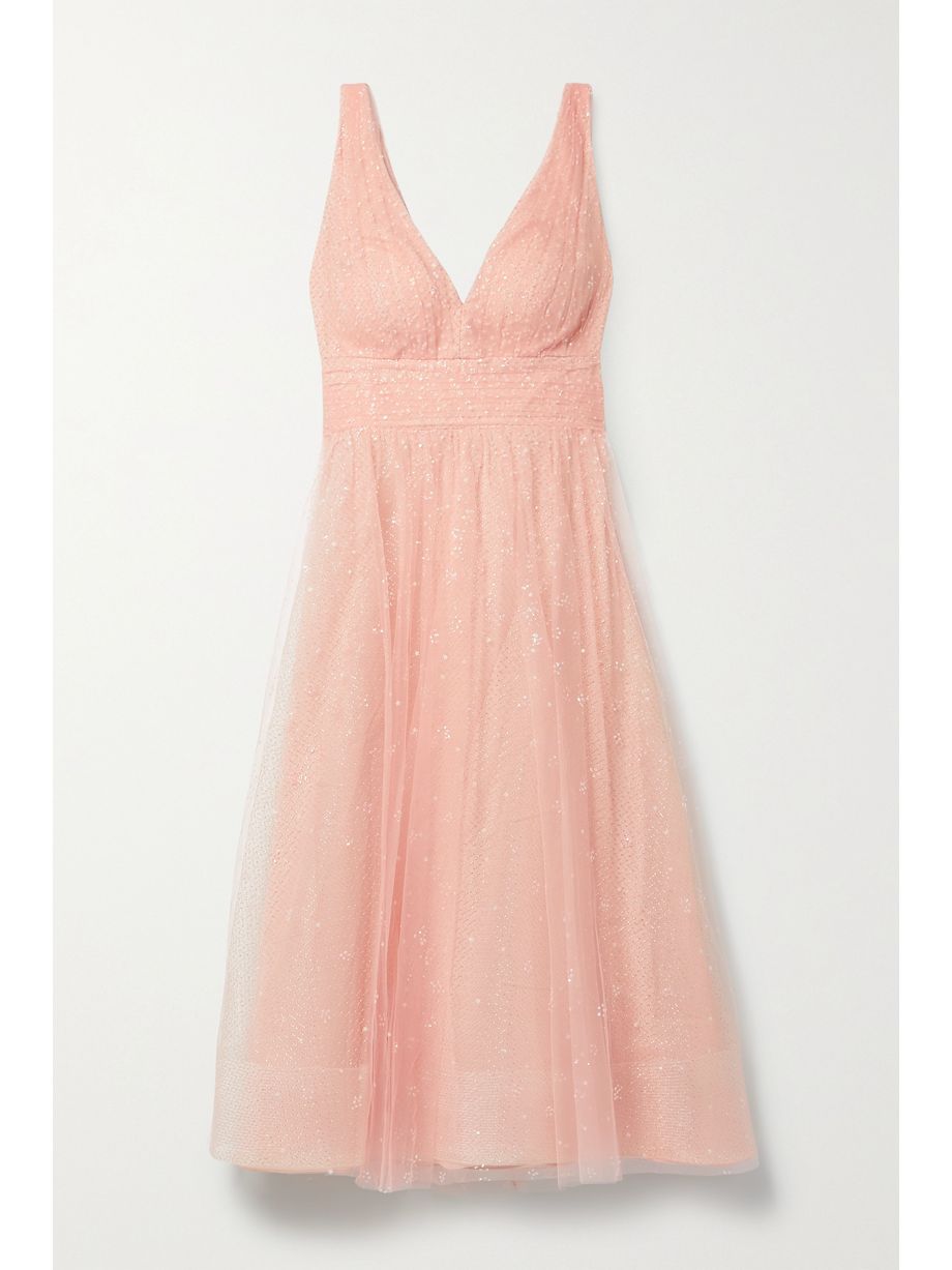 Sequin Tulle Dress Pink