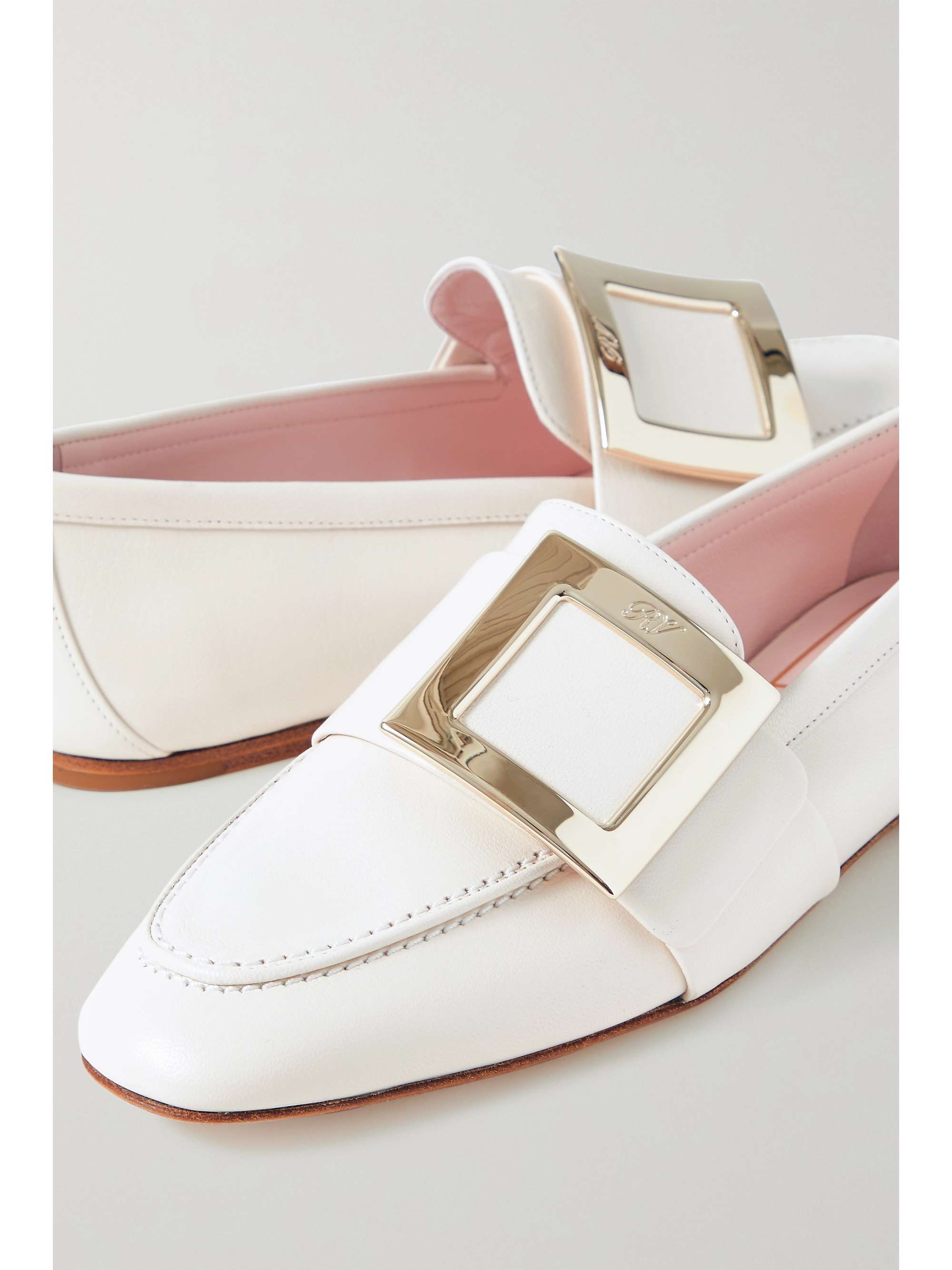 ROGER VIVIER Embellished leather loafers