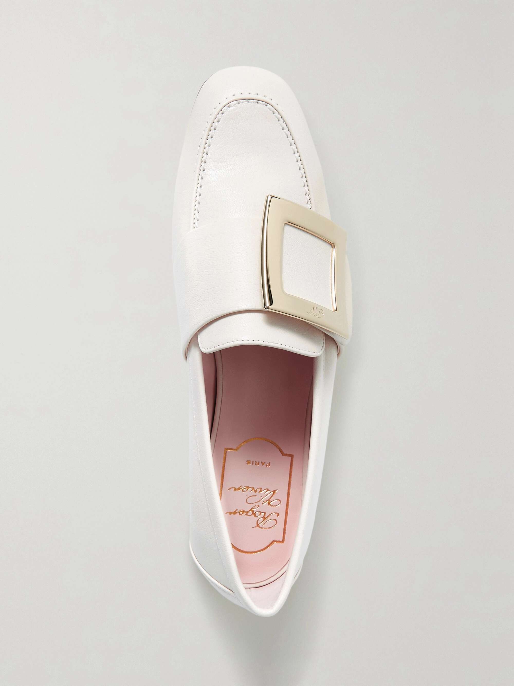 ROGER VIVIER Embellished leather loafers