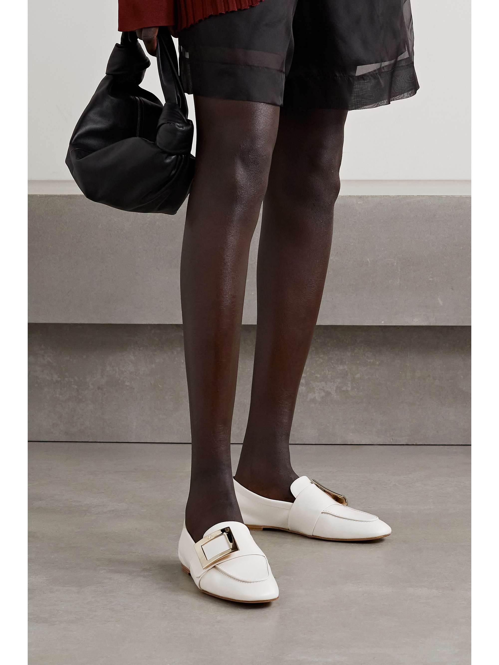 ROGER VIVIER Embellished leather loafers