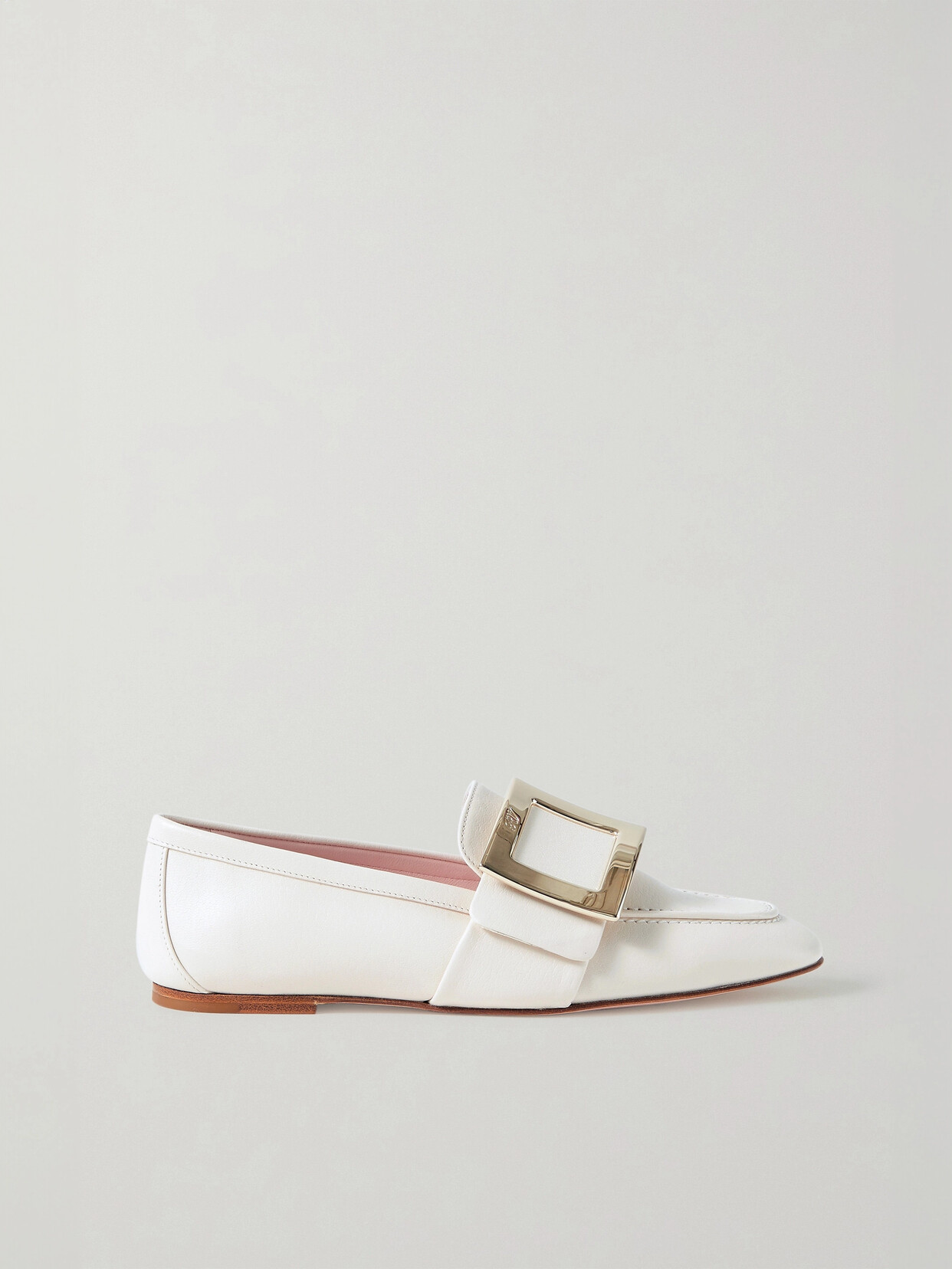 Roger Vivier Embellished Leather Loafers - Off-white