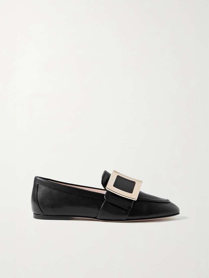 Roger Vivier Embellished Textured-leather Loafers