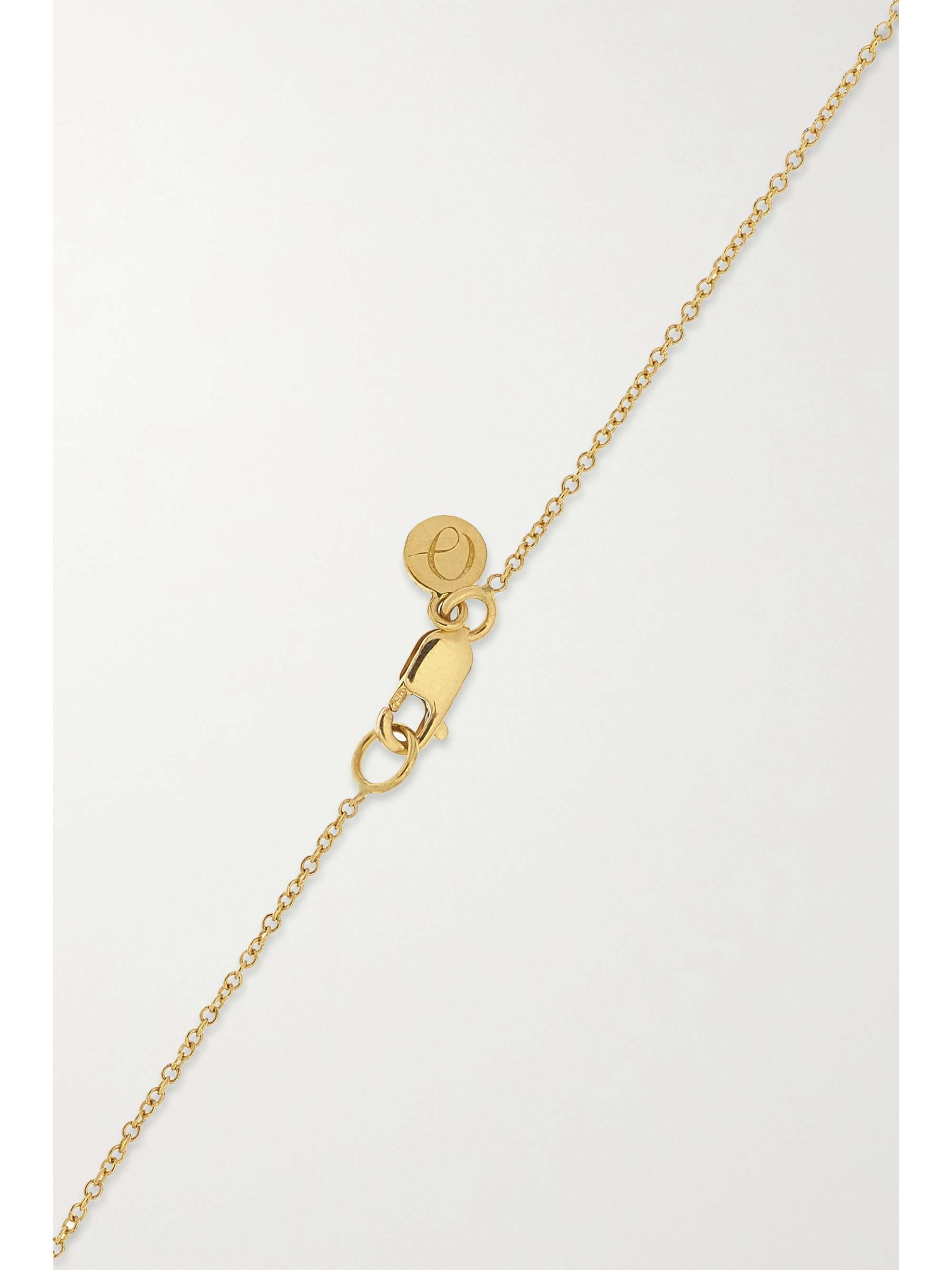 OCTAVIA ELIZABETH + NET SUSTAIN Nesting Gem 18-karat recycled gold emerald necklace