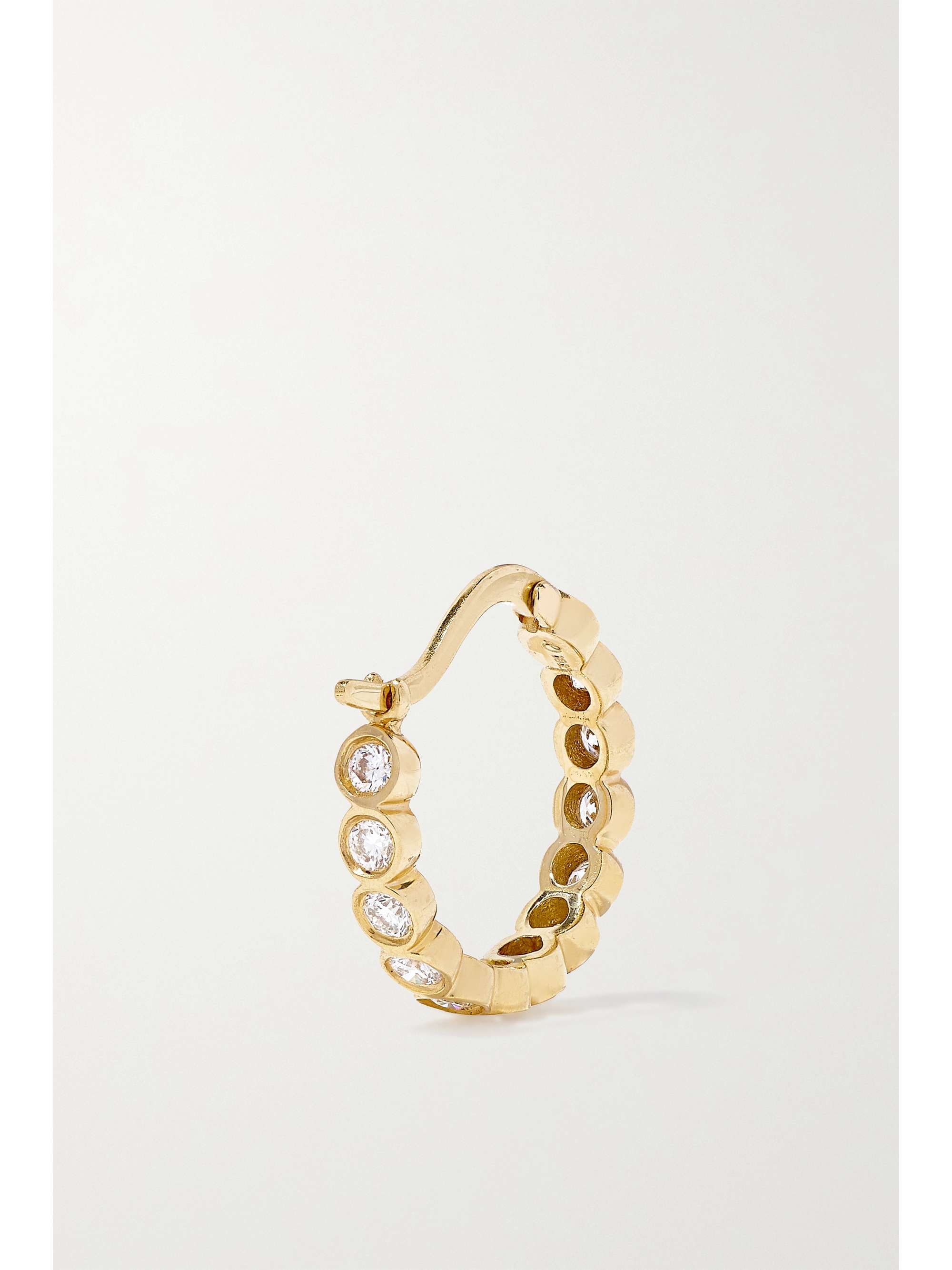 OCTAVIA ELIZABETH + NET SUSTAIN Petite Chloe recycled 18-karat gold diamond hoop earrings