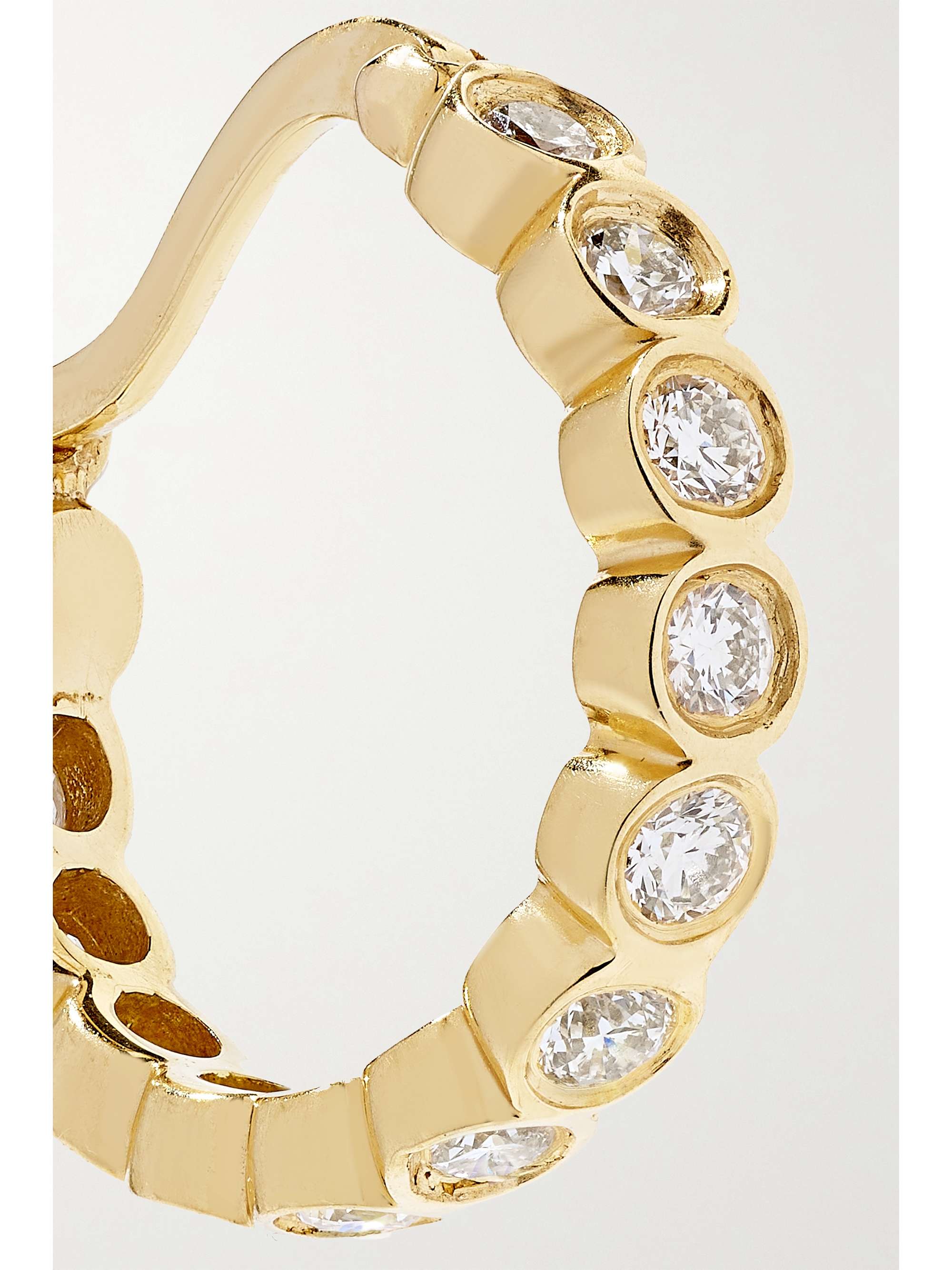 OCTAVIA ELIZABETH + NET SUSTAIN Petite Chloe recycled 18-karat gold diamond hoop earrings