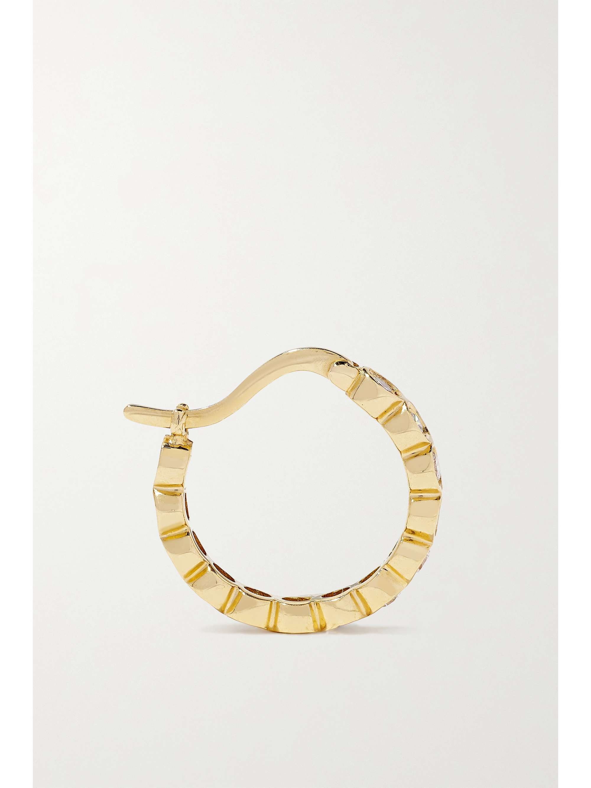 OCTAVIA ELIZABETH + NET SUSTAIN Petite Chloe recycled 18-karat gold diamond hoop earrings