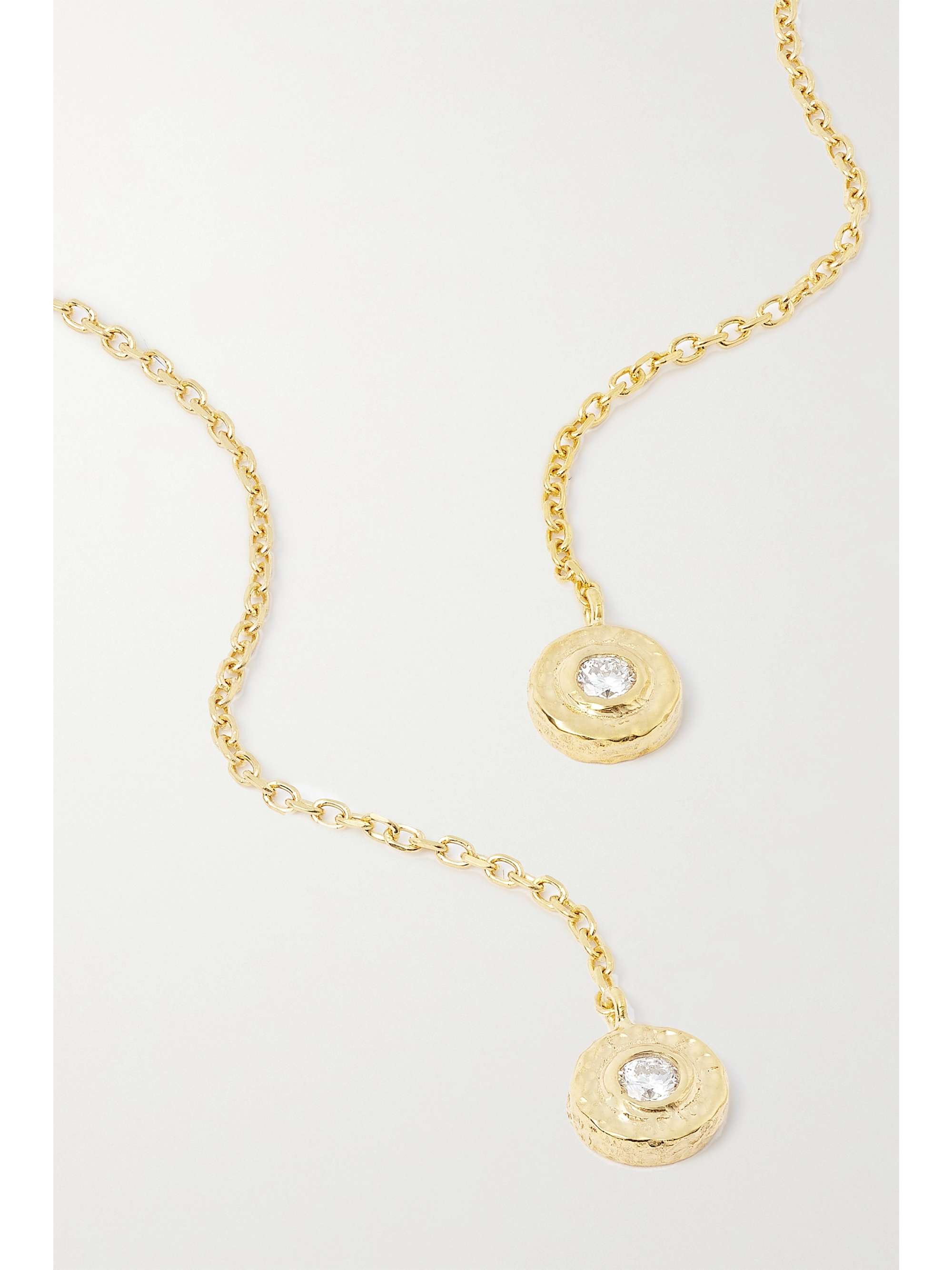 OCTAVIA ELIZABETH + NET SUSTAIN Nesting Gem recycled 18-karat gold diamond earrings