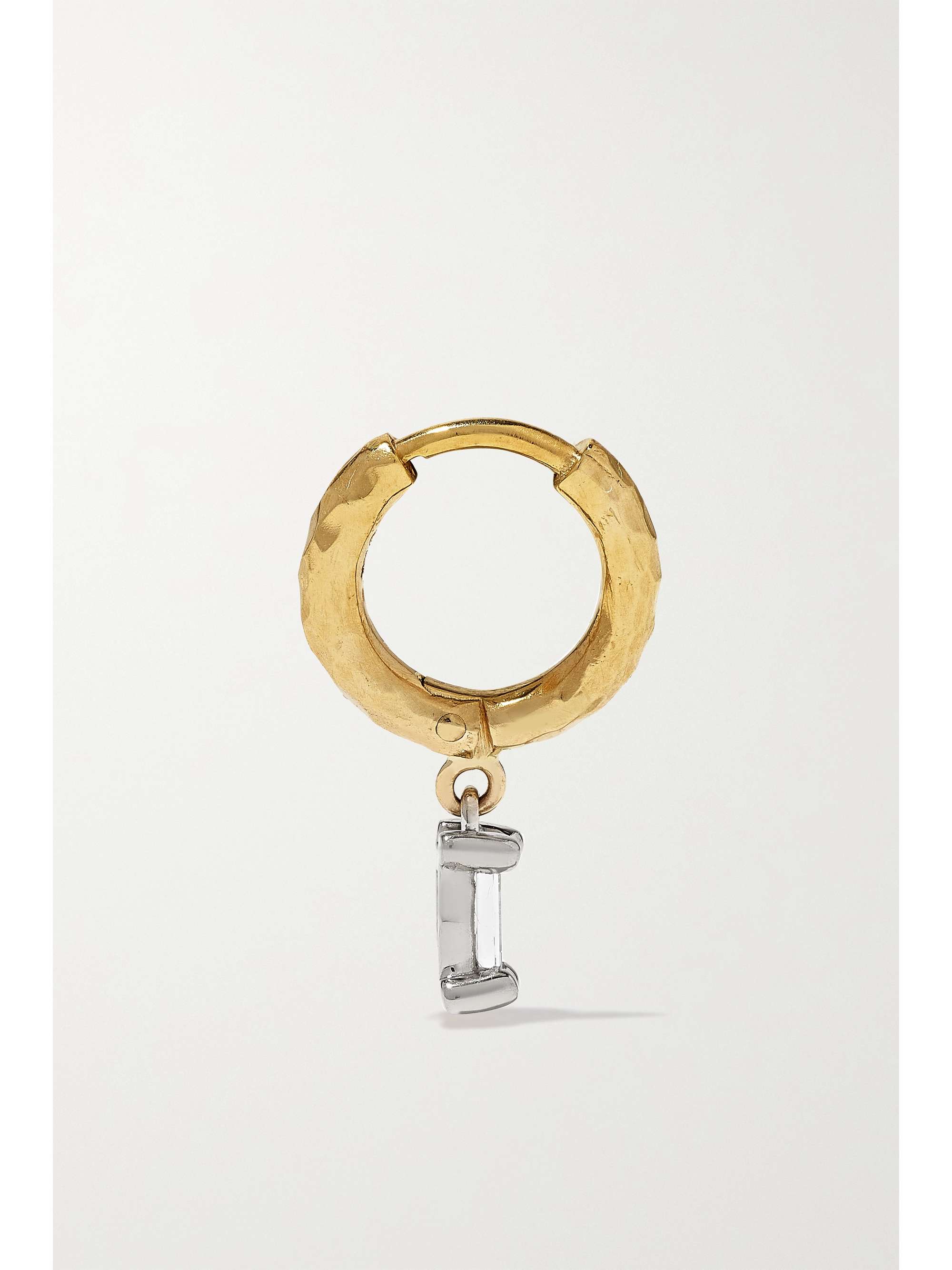 OCTAVIA ELIZABETH + NET SUSTAIN Micro Gabby recycled 18-karat gold diamond hoop earrings