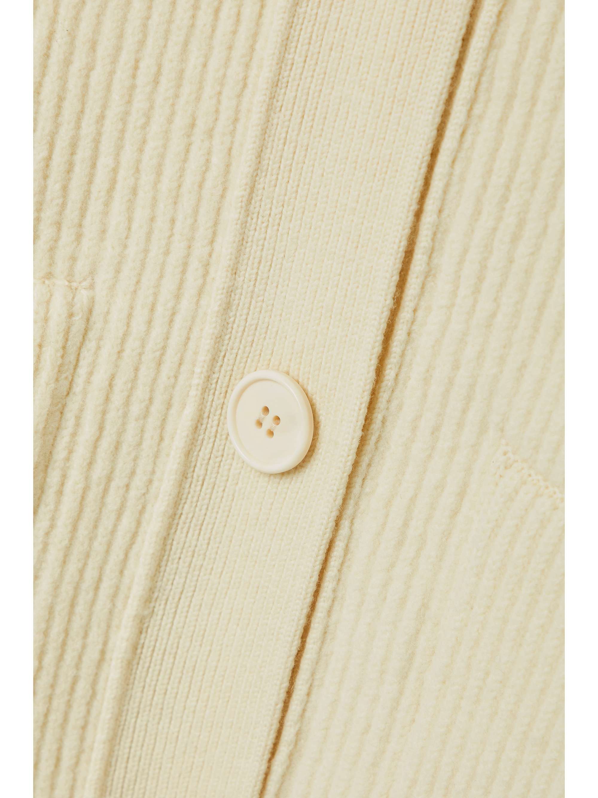 CO + NET SUSTAIN Natural World oversized ribbed wool cardigan