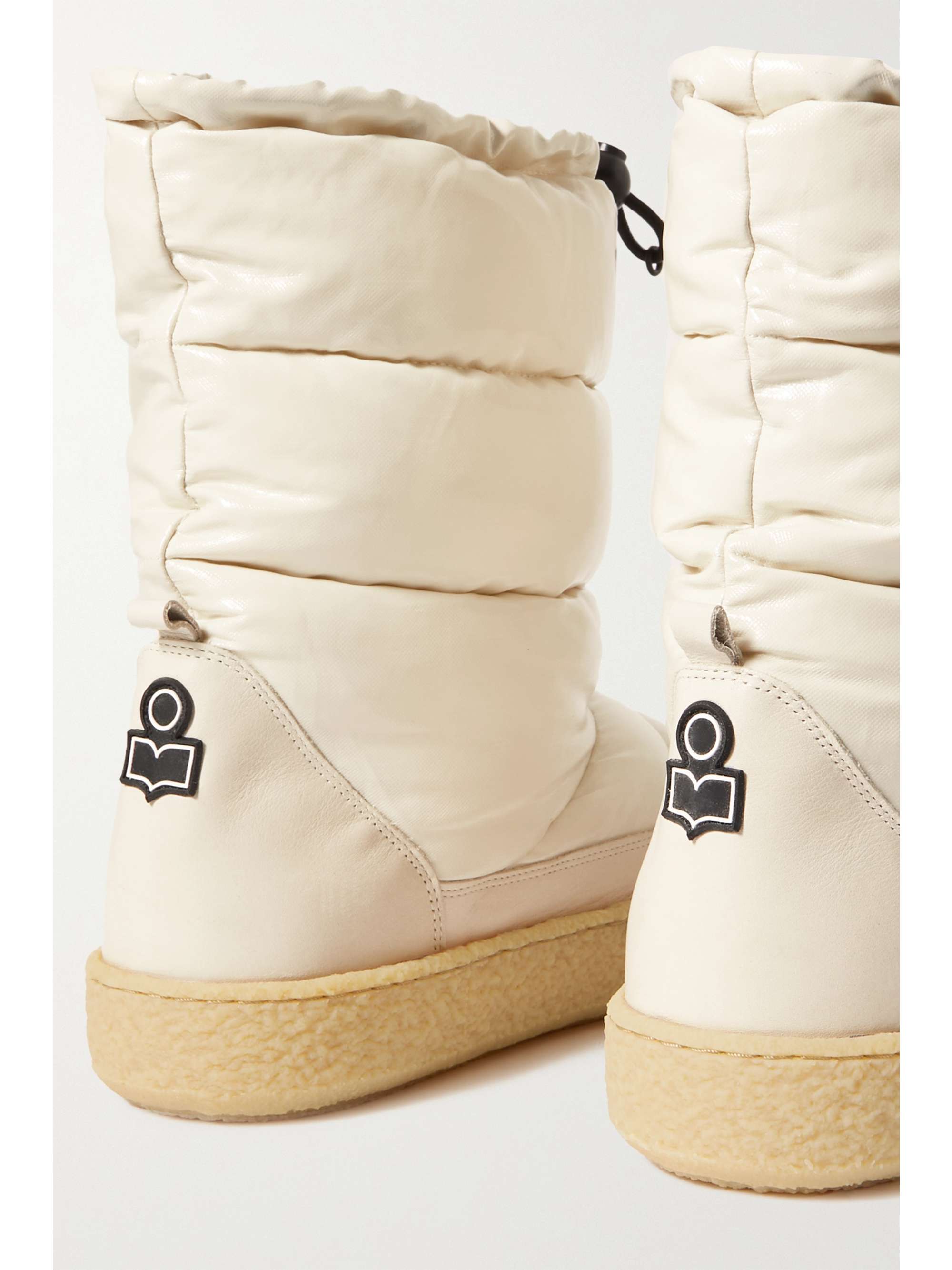 Jet edderkop belønning ISABEL MARANT Zerik leather-trimmed quilted padded patent-vinyl snow boots  | NET-A-PORTER