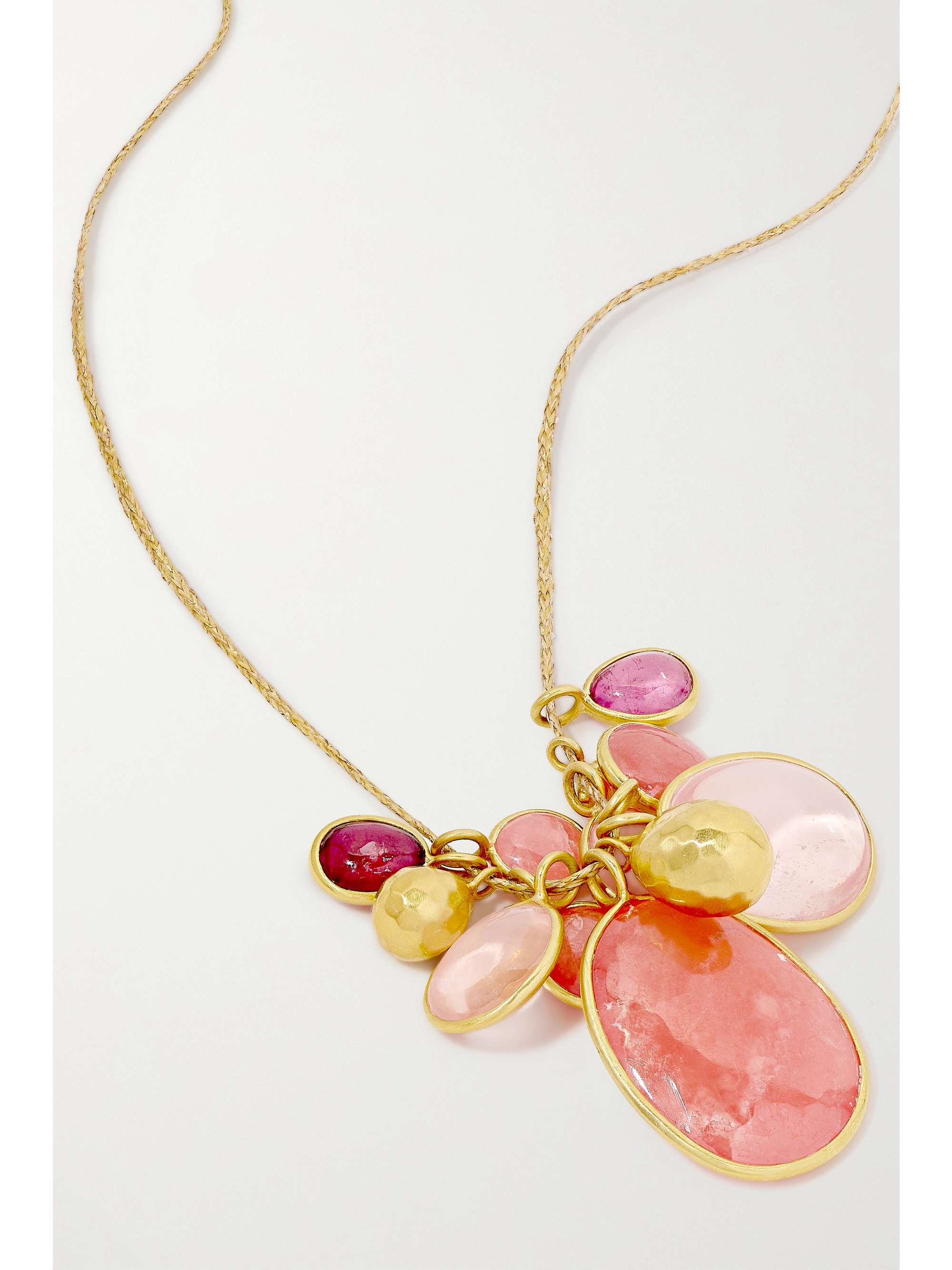 PIPPA SMALL 18-karat gold multi-stone necklace